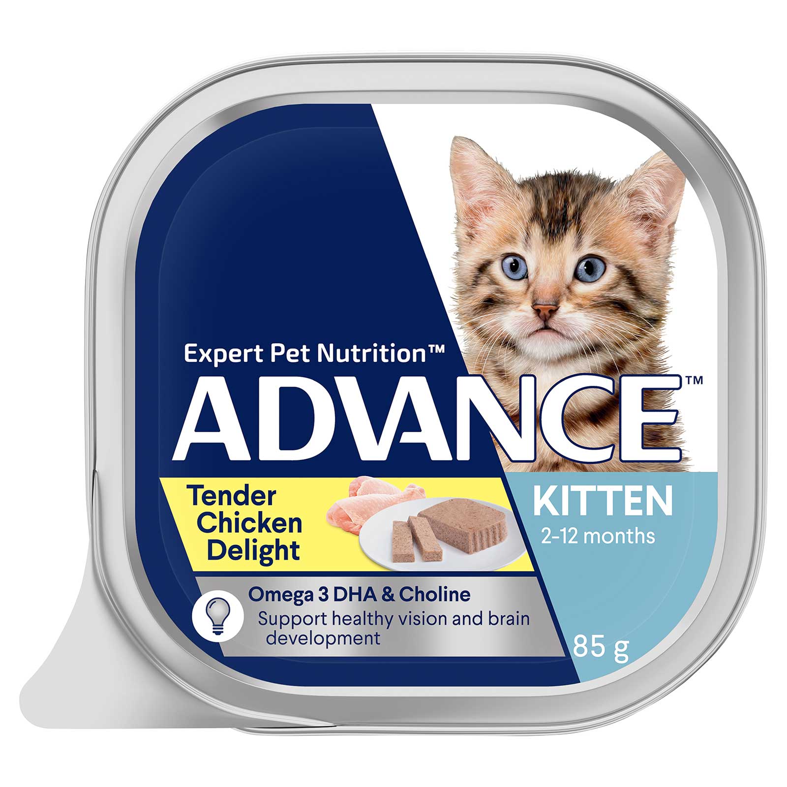 Advance Cat Food Tray Kitten Tender Chicken Delight