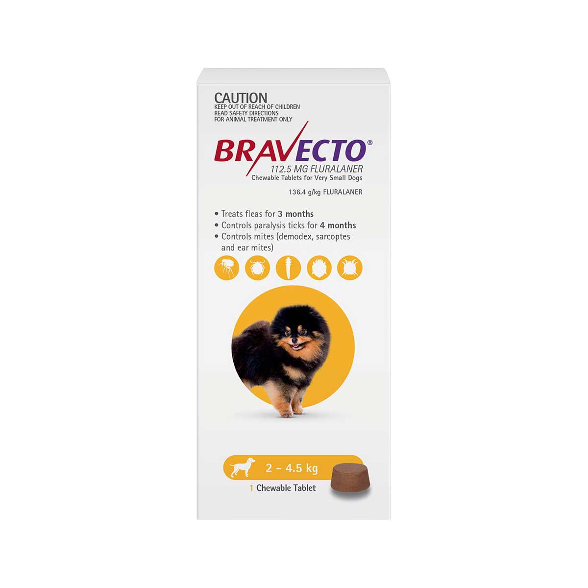 Bravecto Dog Chewable Flea & Tick Treatment