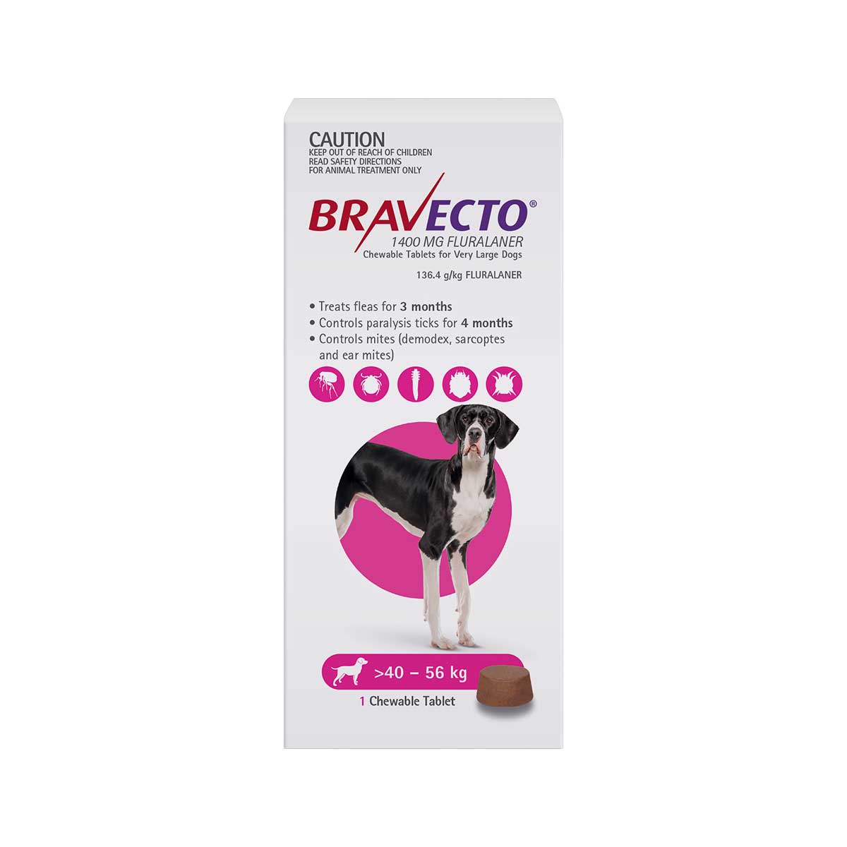Bravecto Dog Chewable Flea & Tick Treatment