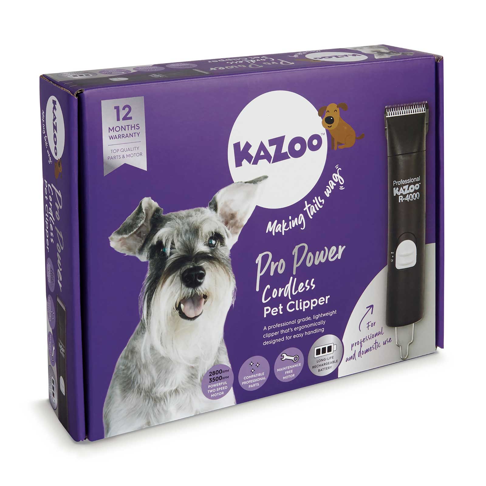 Kazoo Dog Clipper Pro Power Cordless