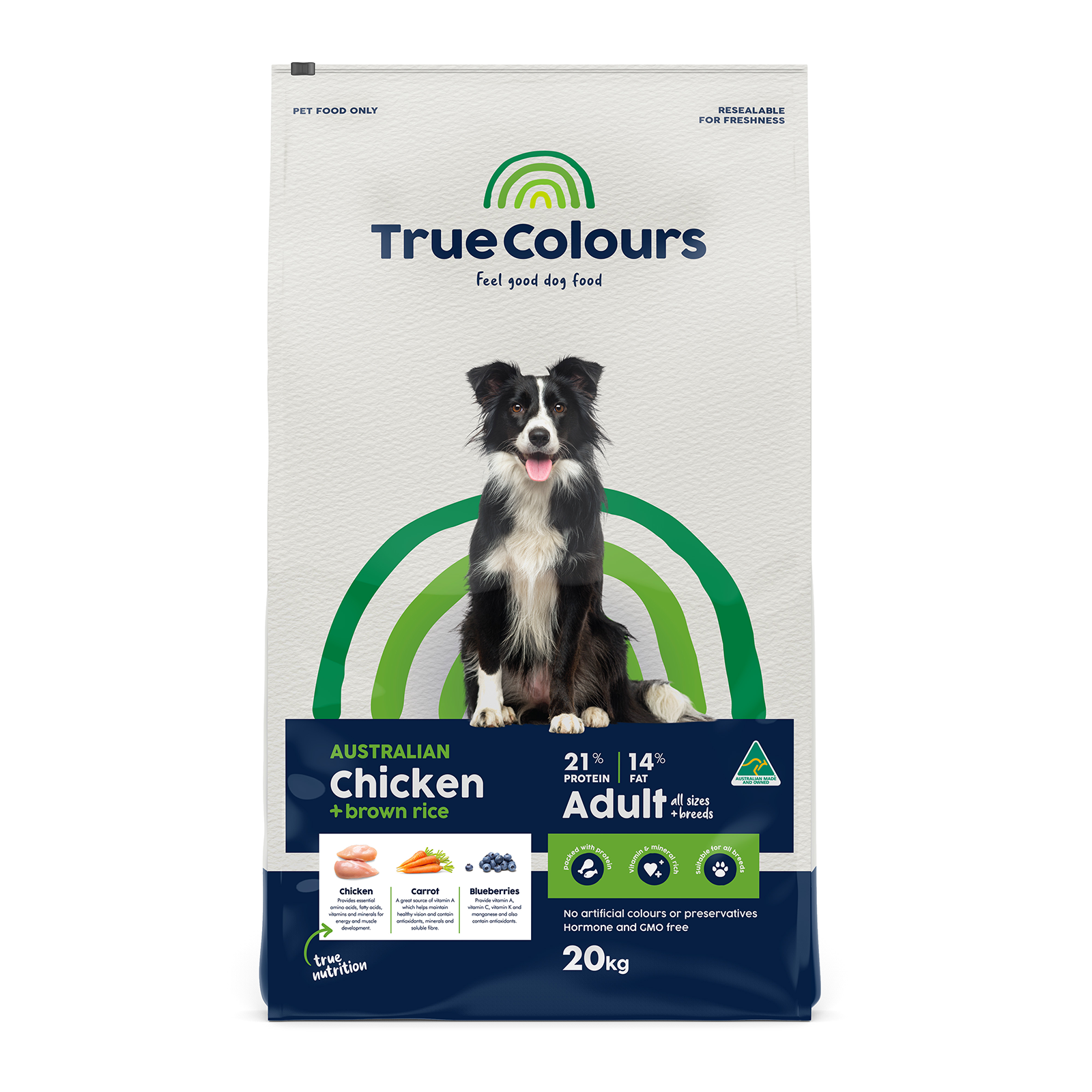 True Colours Dog Food Adult Chicken & Rice
