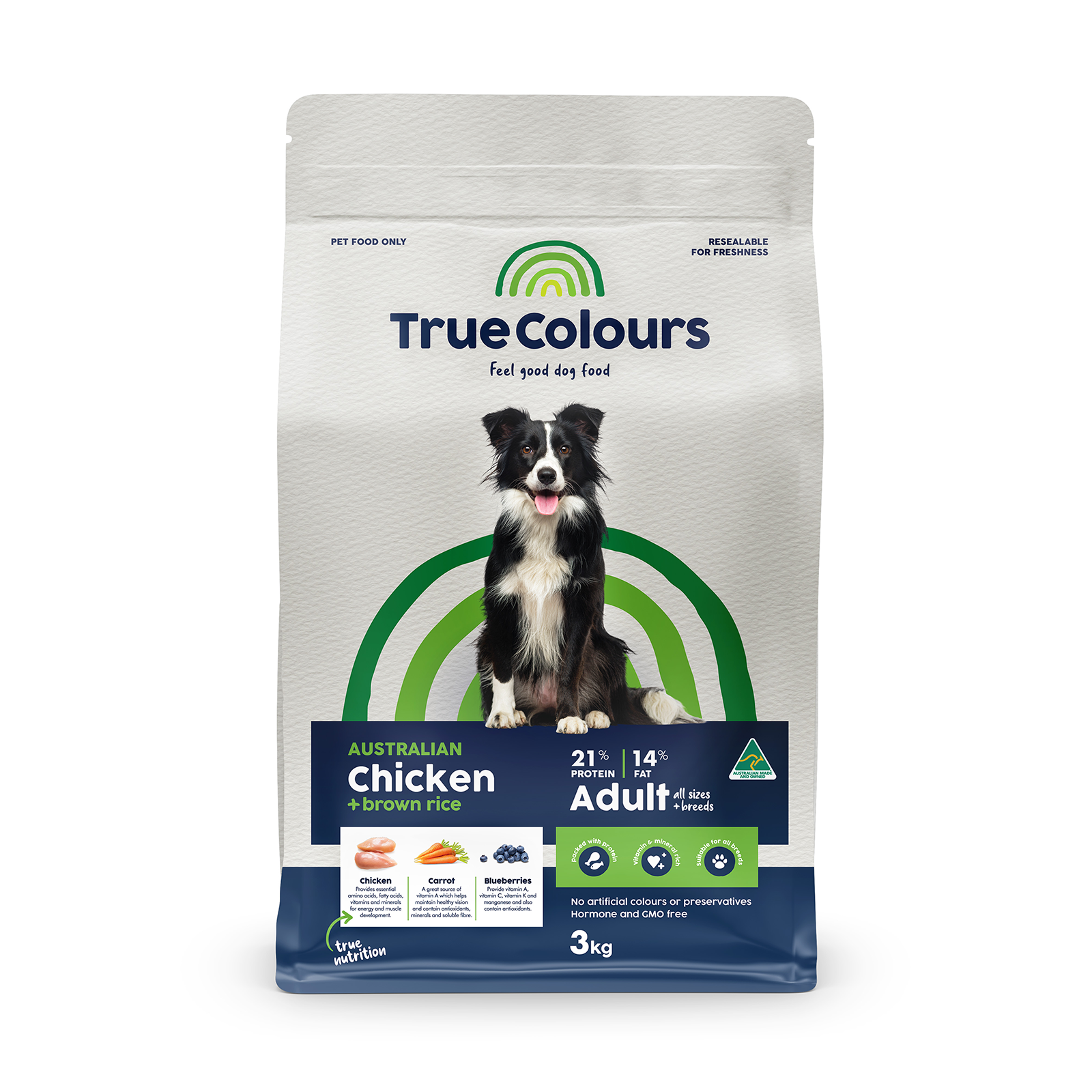 True Colours Dog Food Adult Chicken & Rice