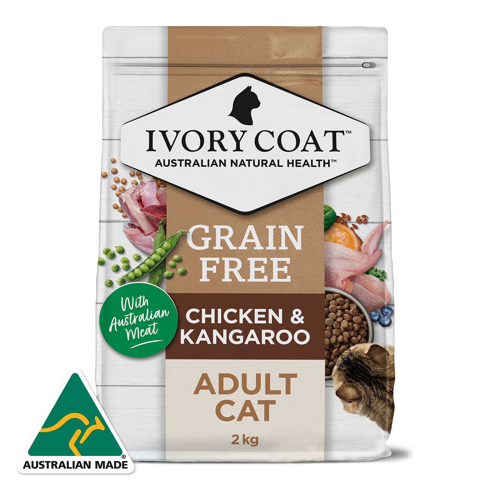 Ivory Coat Grain Free Cat Food Adult Indoor Chicken & Kangaroo