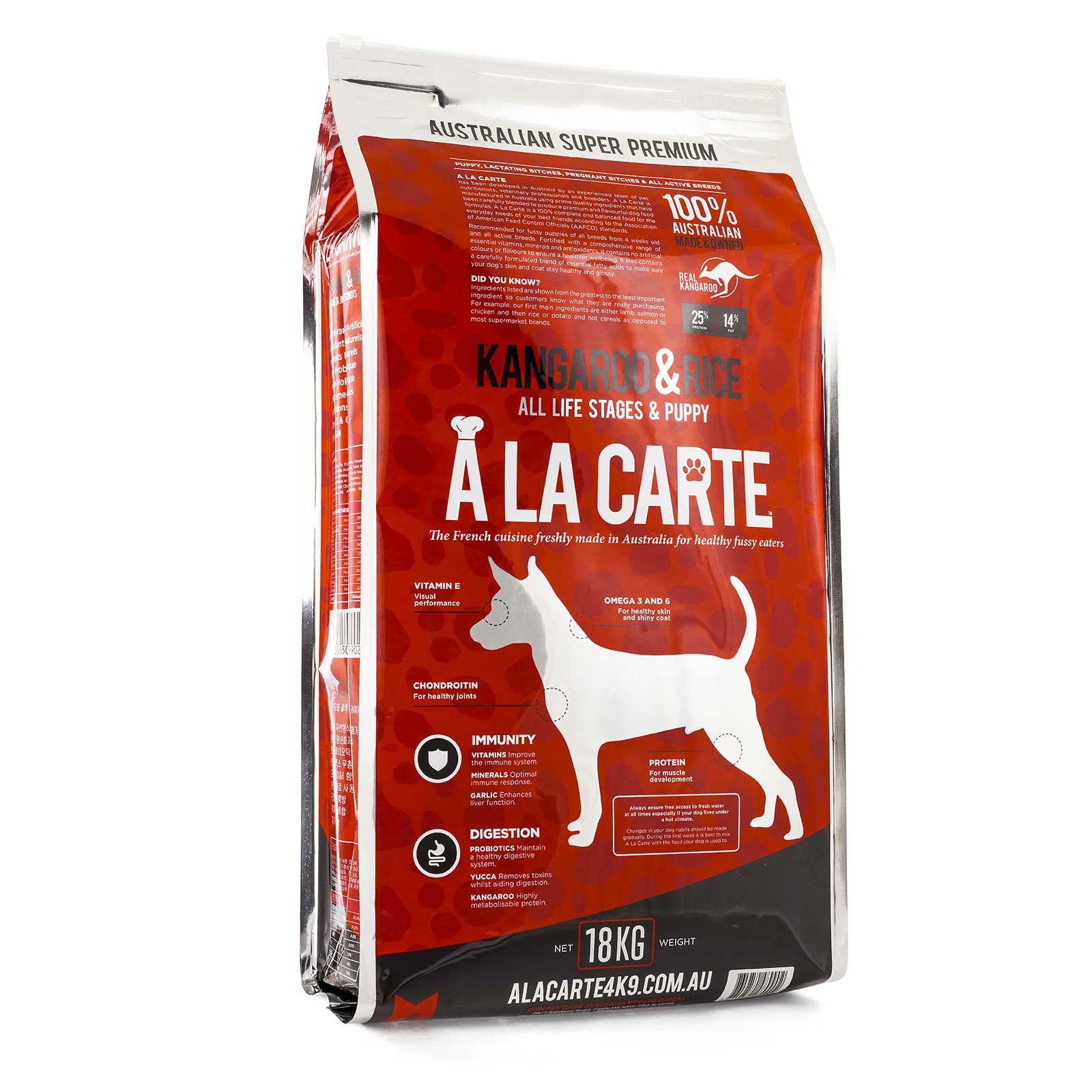 A La Carte Dog Food All Life Stages Kangaroo & Rice