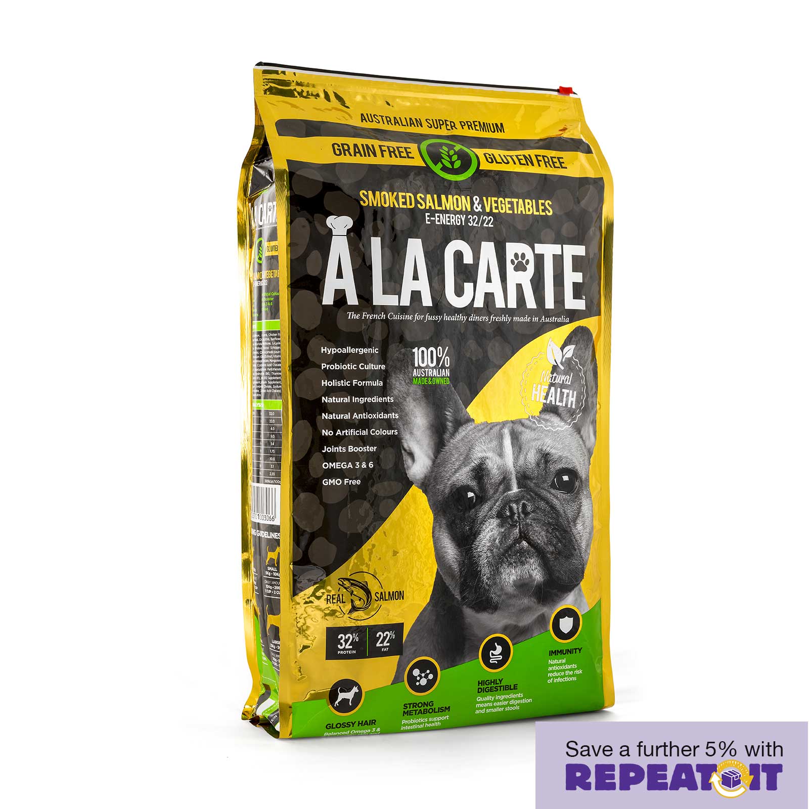 A La Carte Grain Free Dog Food E-Energy Smoked Salmon & Vegetable