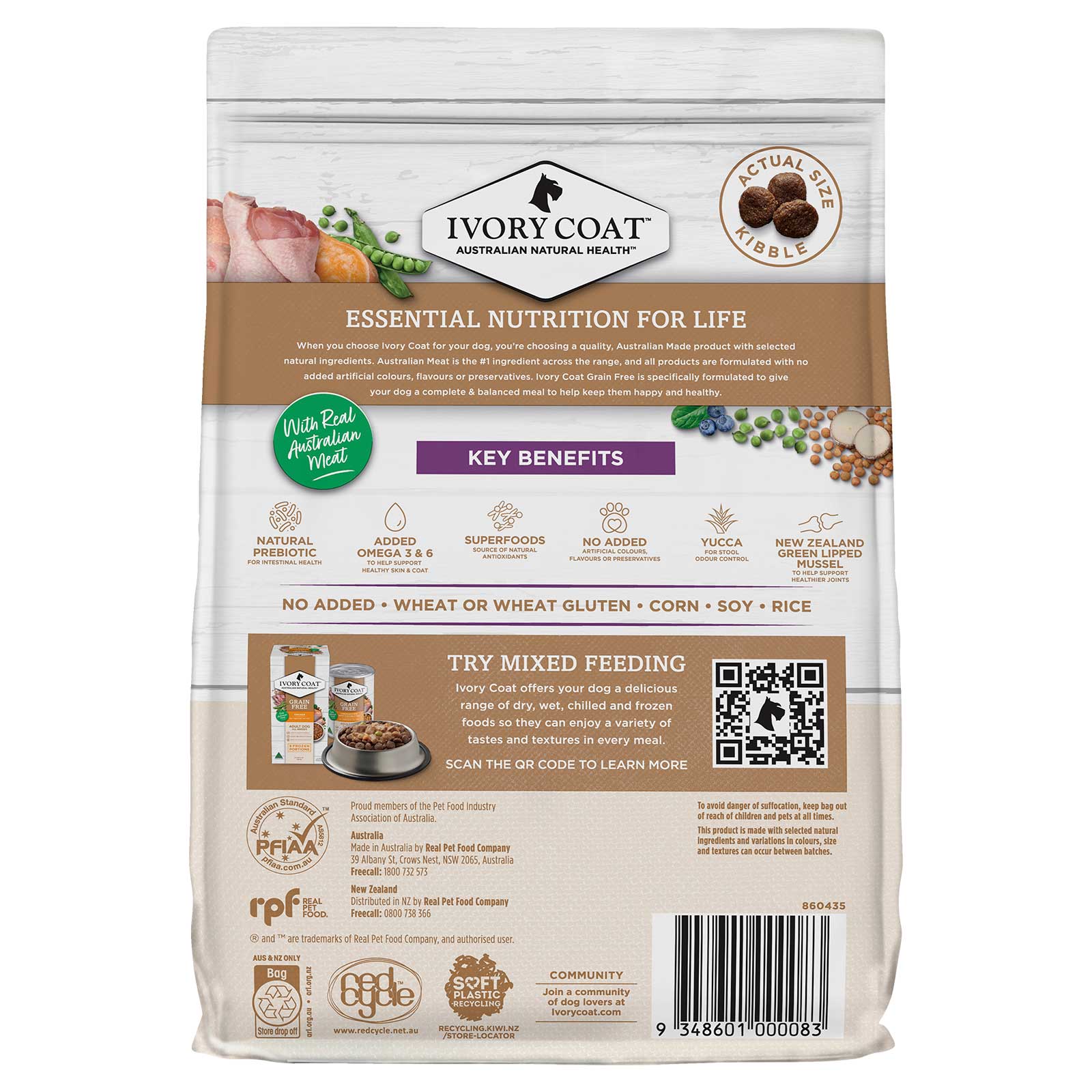 Ivory Coat Grain Free Dog Food Senior/Reduced Fat Turkey