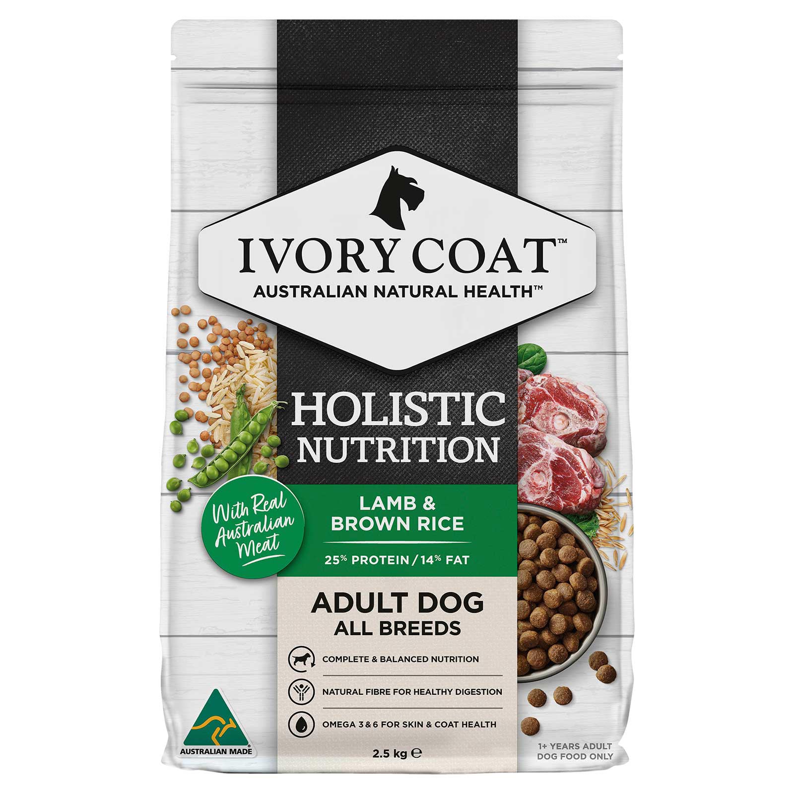 Ivory Coat Dog Food Adult Lamb & Brown Rice