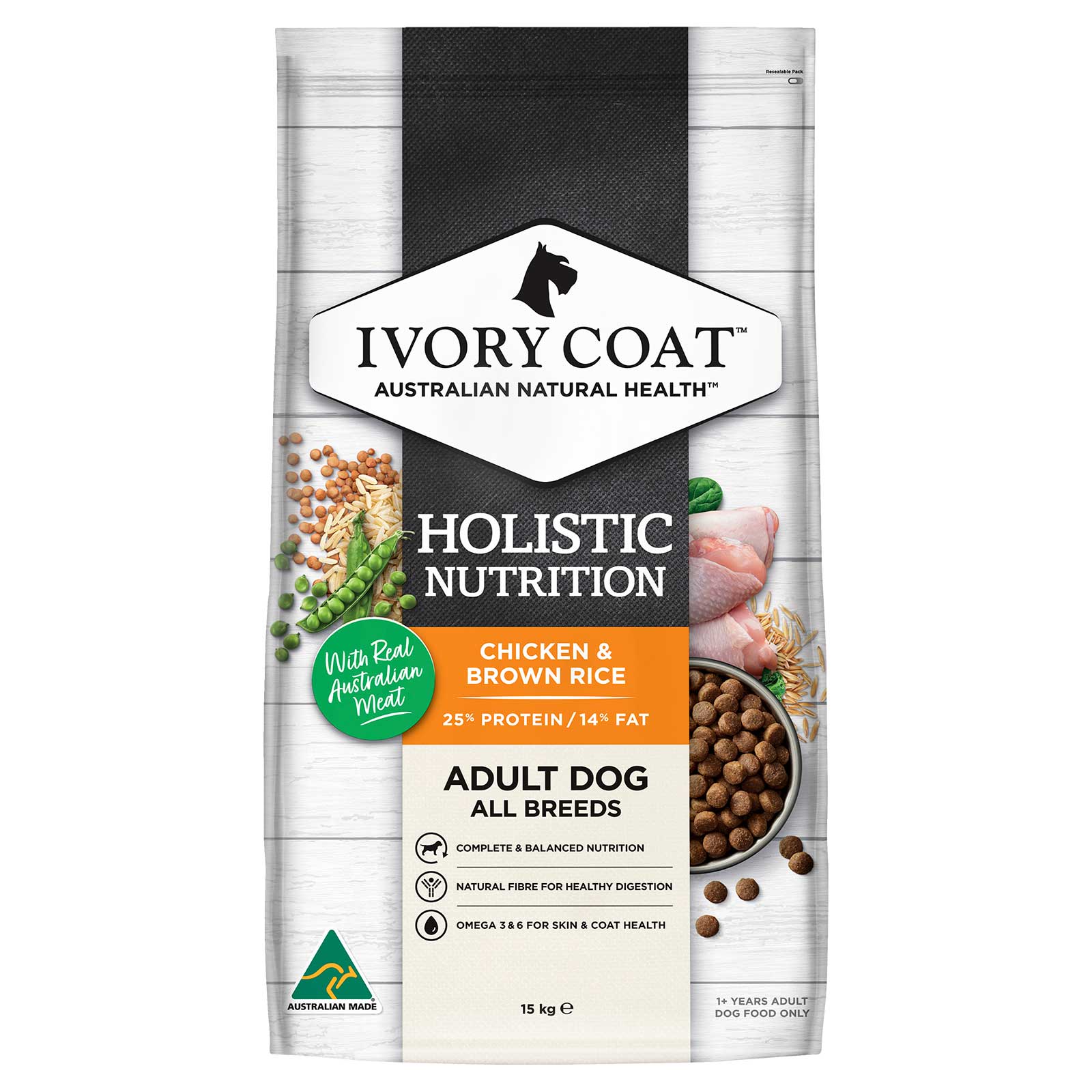 Ivory Coat Dog Food Adult Chicken & Brown Rice