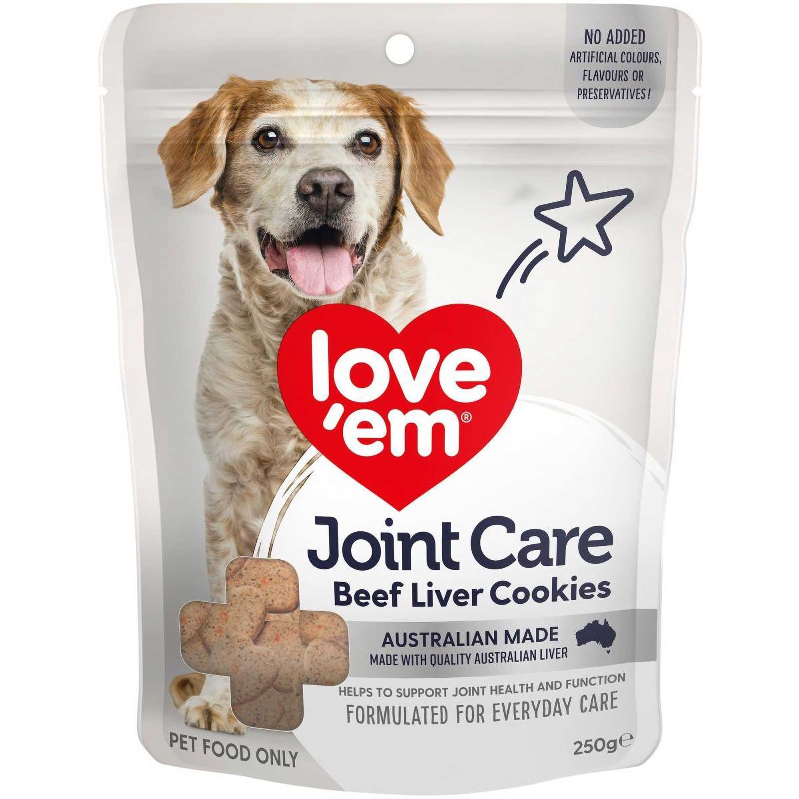 Love'em Joint Care Beef Liver Cookie Dog Treats