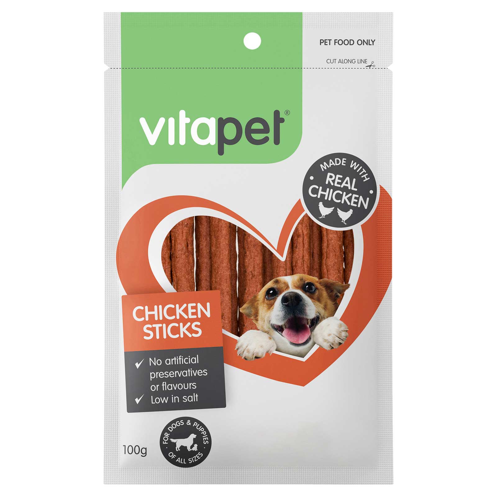 VitaPet JerHigh Chicken Sticks Dog Treat