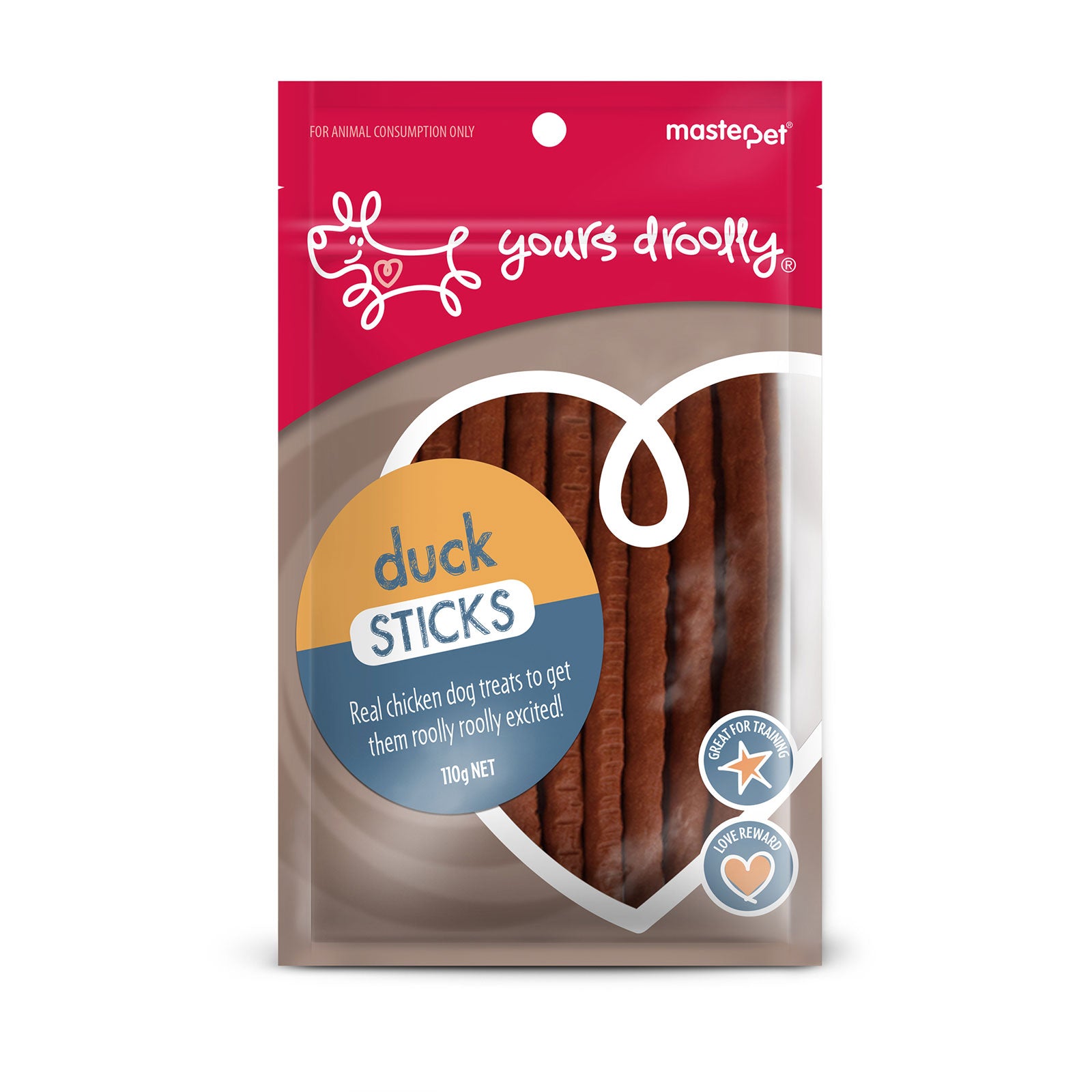 Yours Droolly Duck Sticks Dog Treat