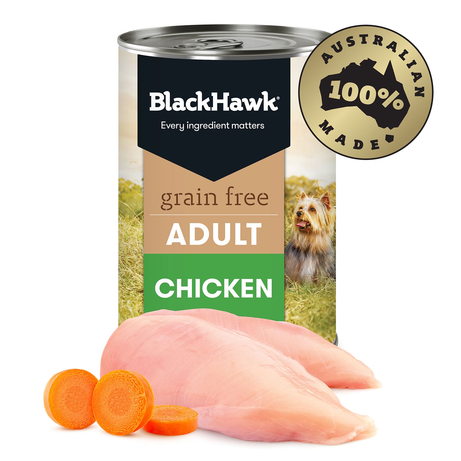 Black Hawk Grain Free Dog Food Can Chicken
