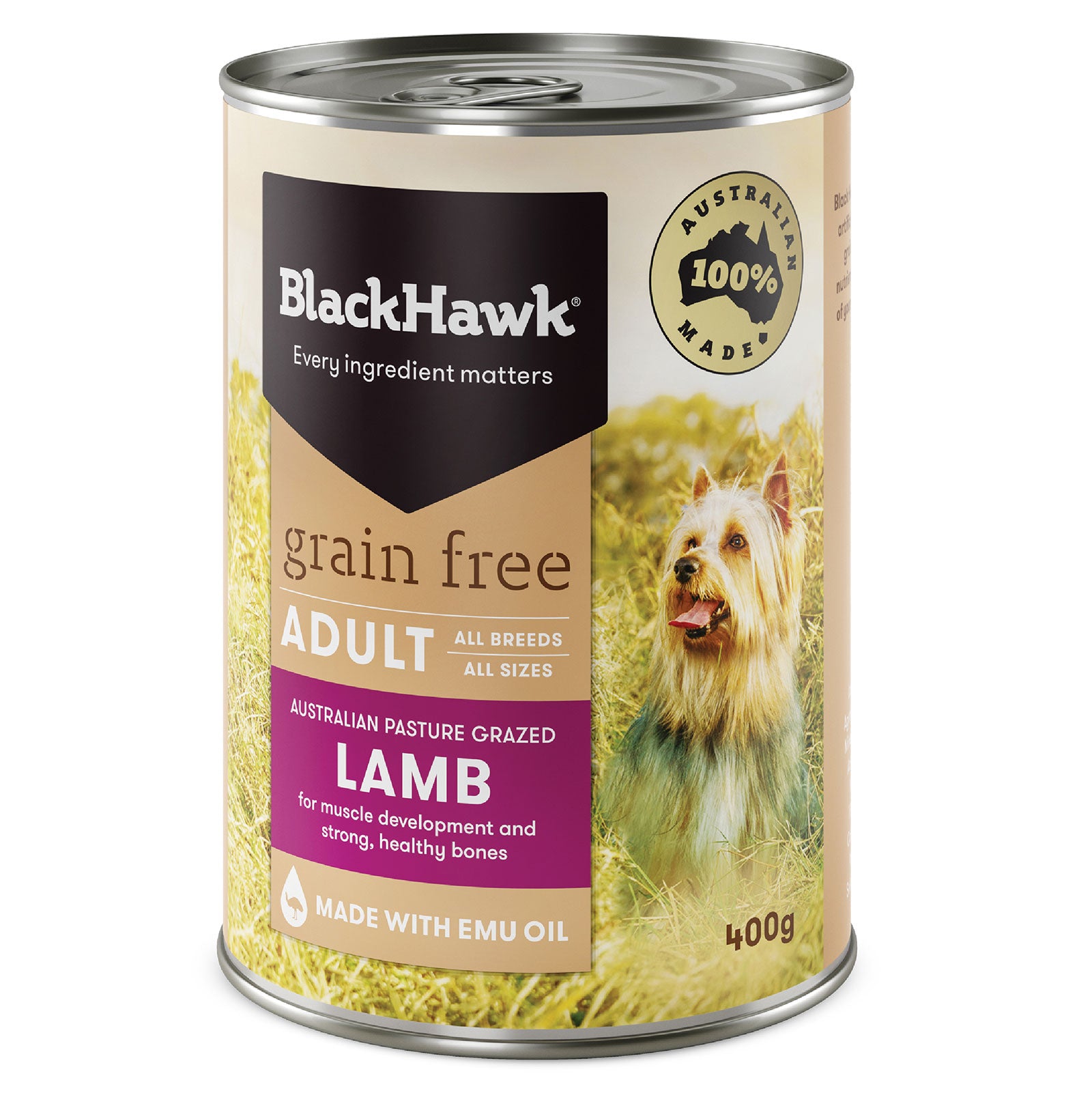 Black Hawk Grain Free Dog Food Can Lamb