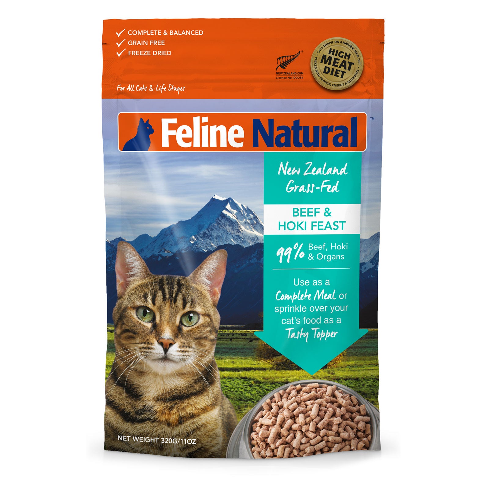 Feline Natural Cat Food Beef & Hoki