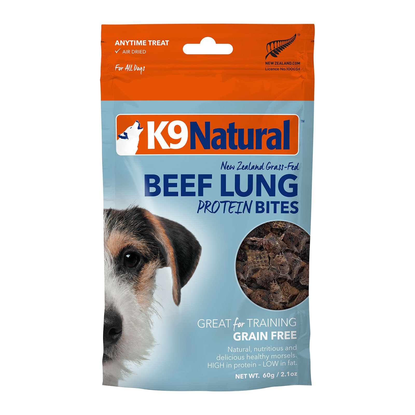 K9 Natural Beef Lung Bites Dog Treat