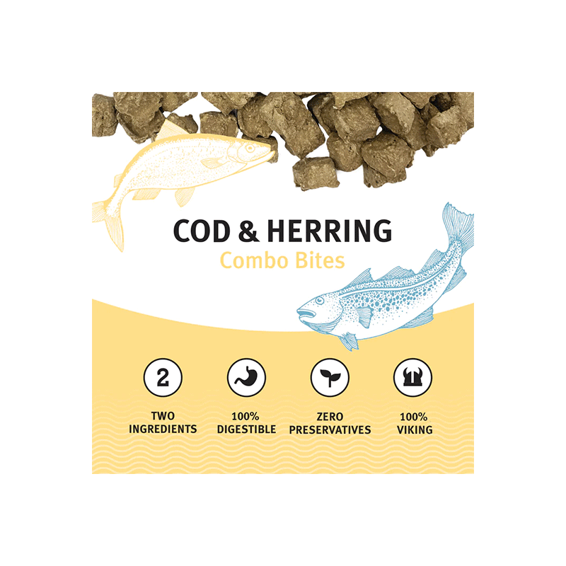 Icelandic Cod & Herring Bites Dog Treats