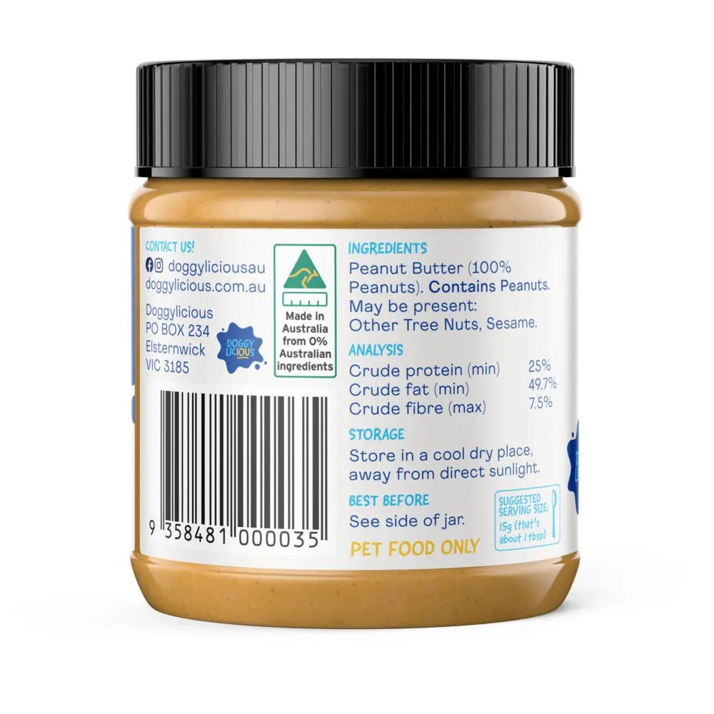 Doggylicious Original Peanut Butter Dog Treat - Kellyville Pets