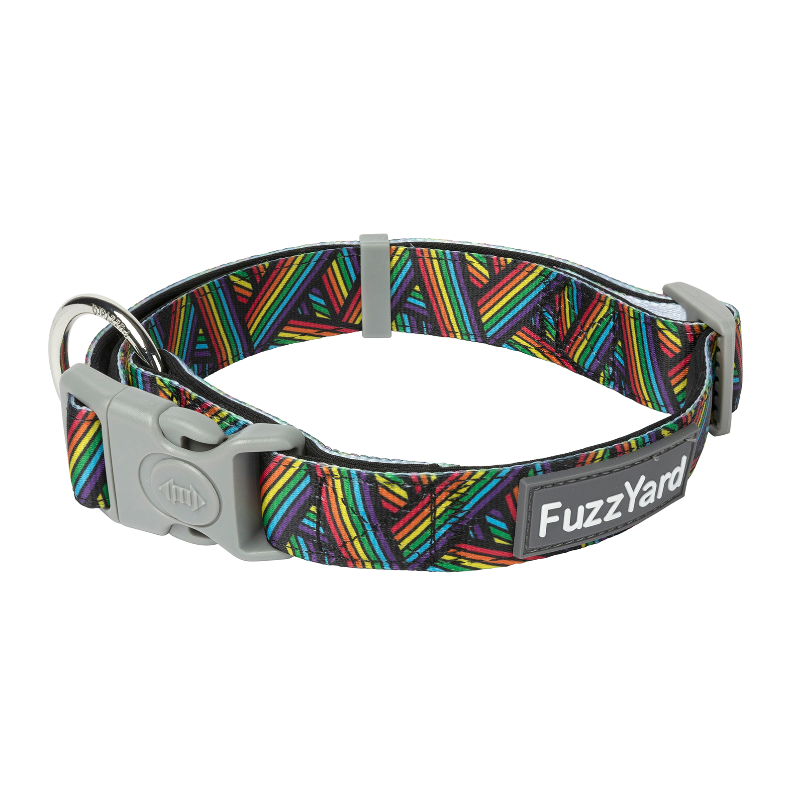 FuzzYard Dog Collar Pride Rainbow Northcote