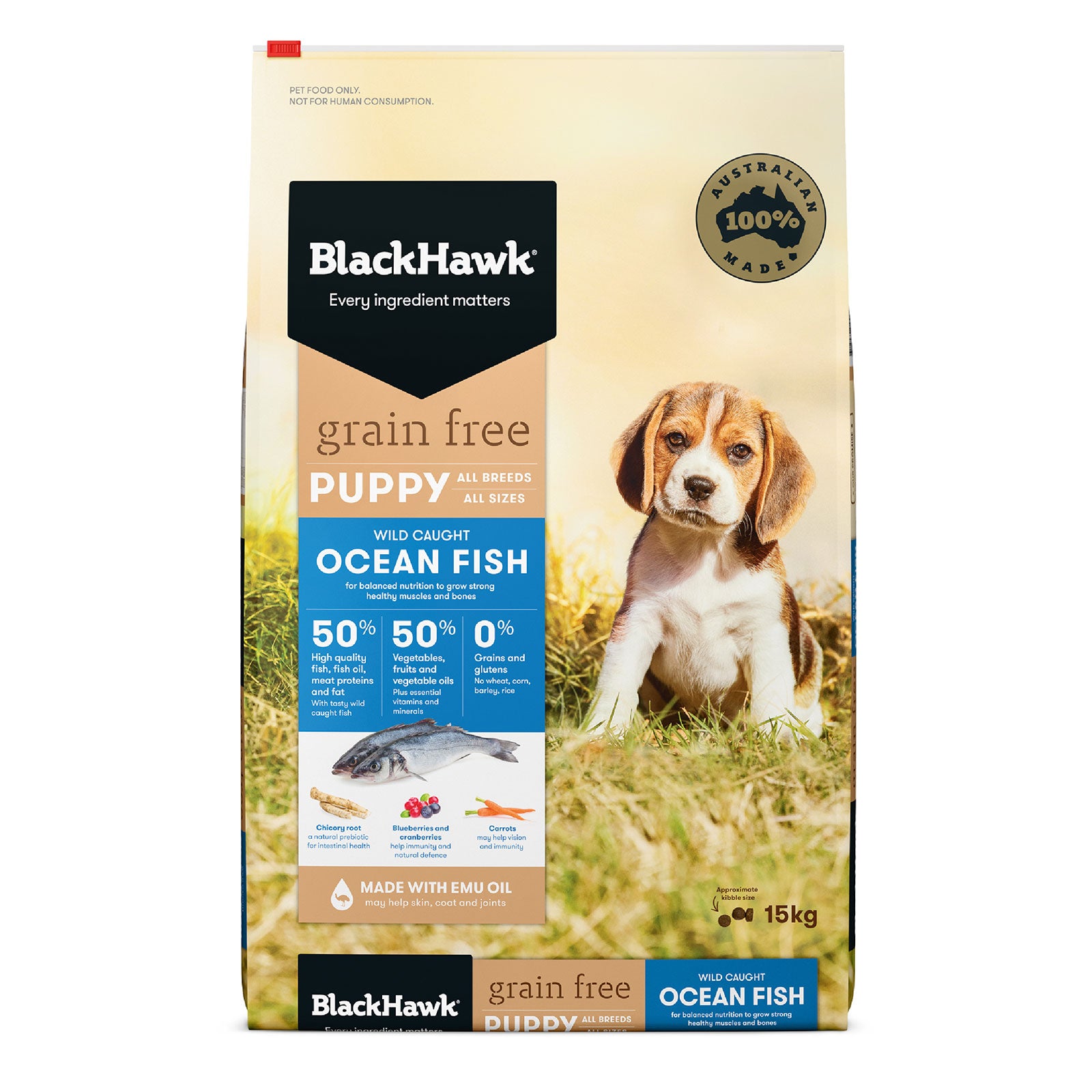 Black Hawk Grain Free Dog Food Puppy Ocean Fish