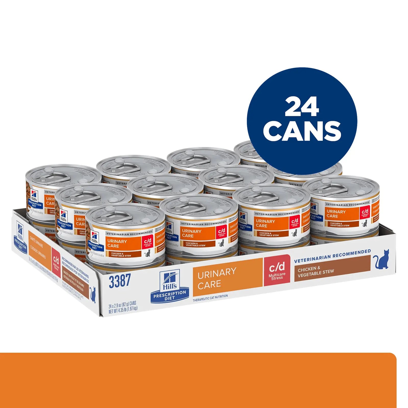 Hill's Prescription Diet Cat Food Can c/d Multicare Stress Urinary Care Chicken & Vegetable Stew - Kellyville Pets