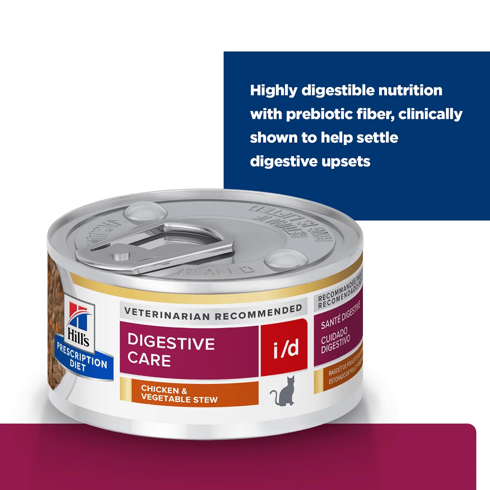 Hill's Prescription Diet Cat Food Can i/d Digestive Care Chicken & Vegetable Stew - Kellyville Pets