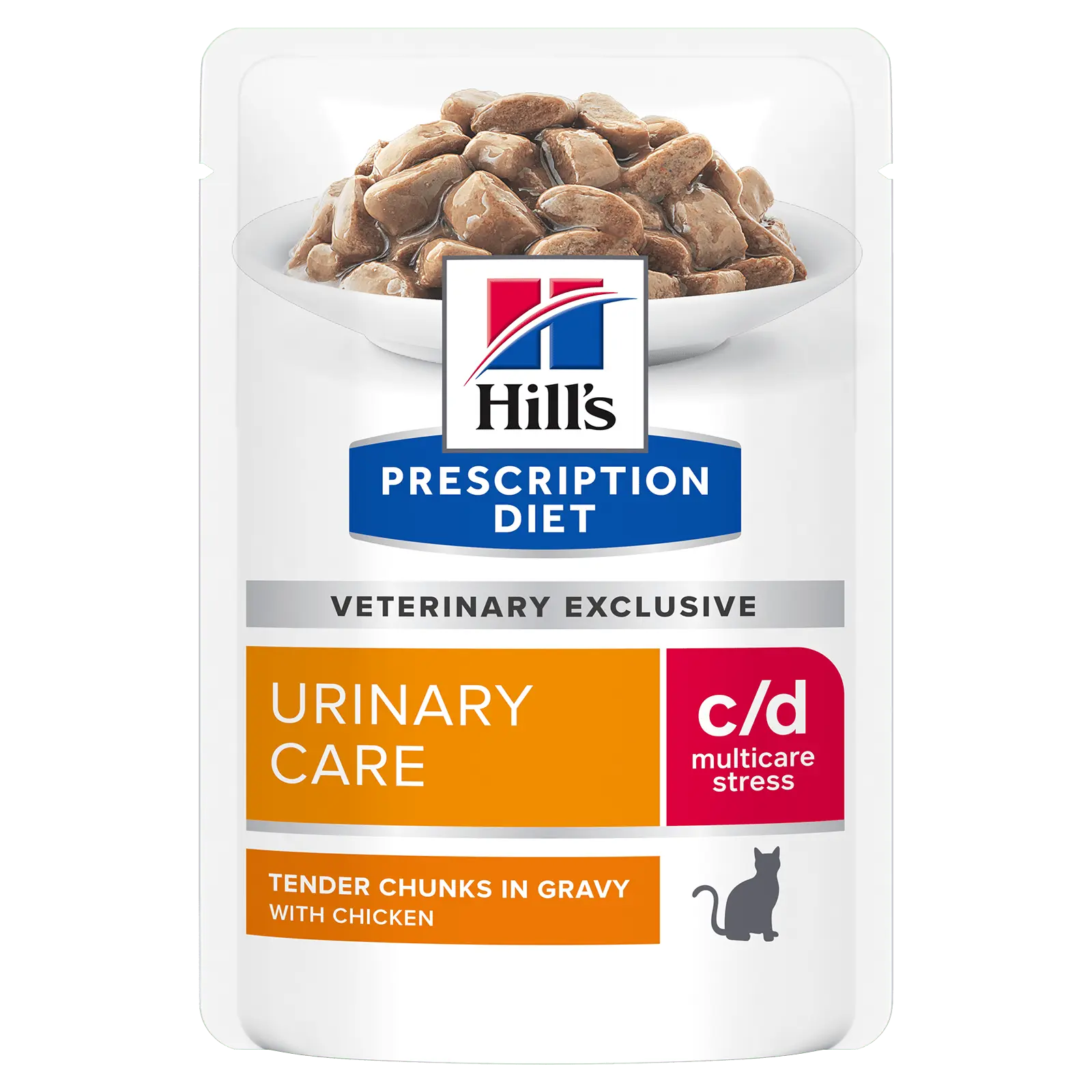 Hill's Prescription Diet Cat Food Pouch c/d Multicare Urinary Stress - Kellyville Pets