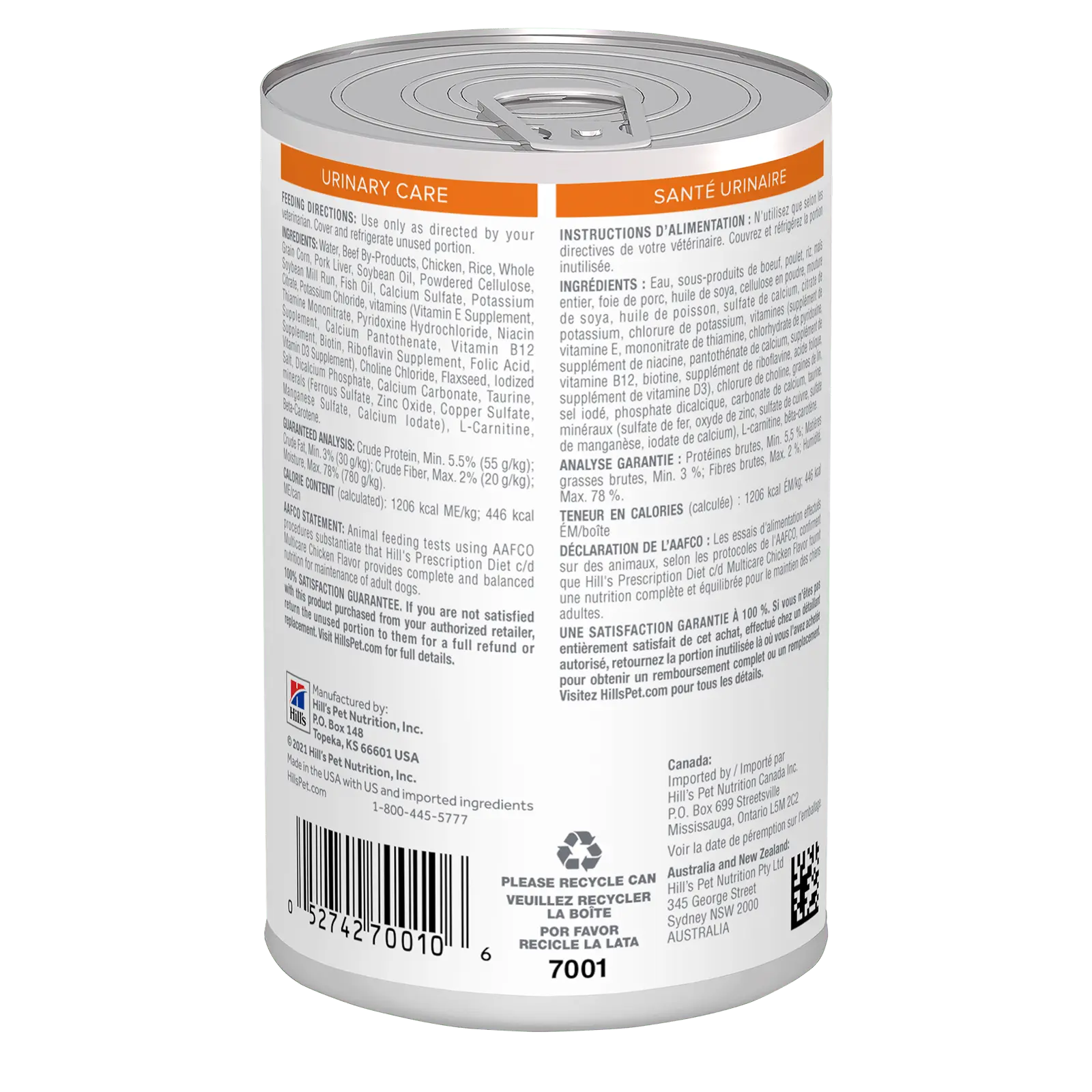 Hill's Prescription Diet Dog Food Can c/d Multicare Urinary Care - Kellyville Pets