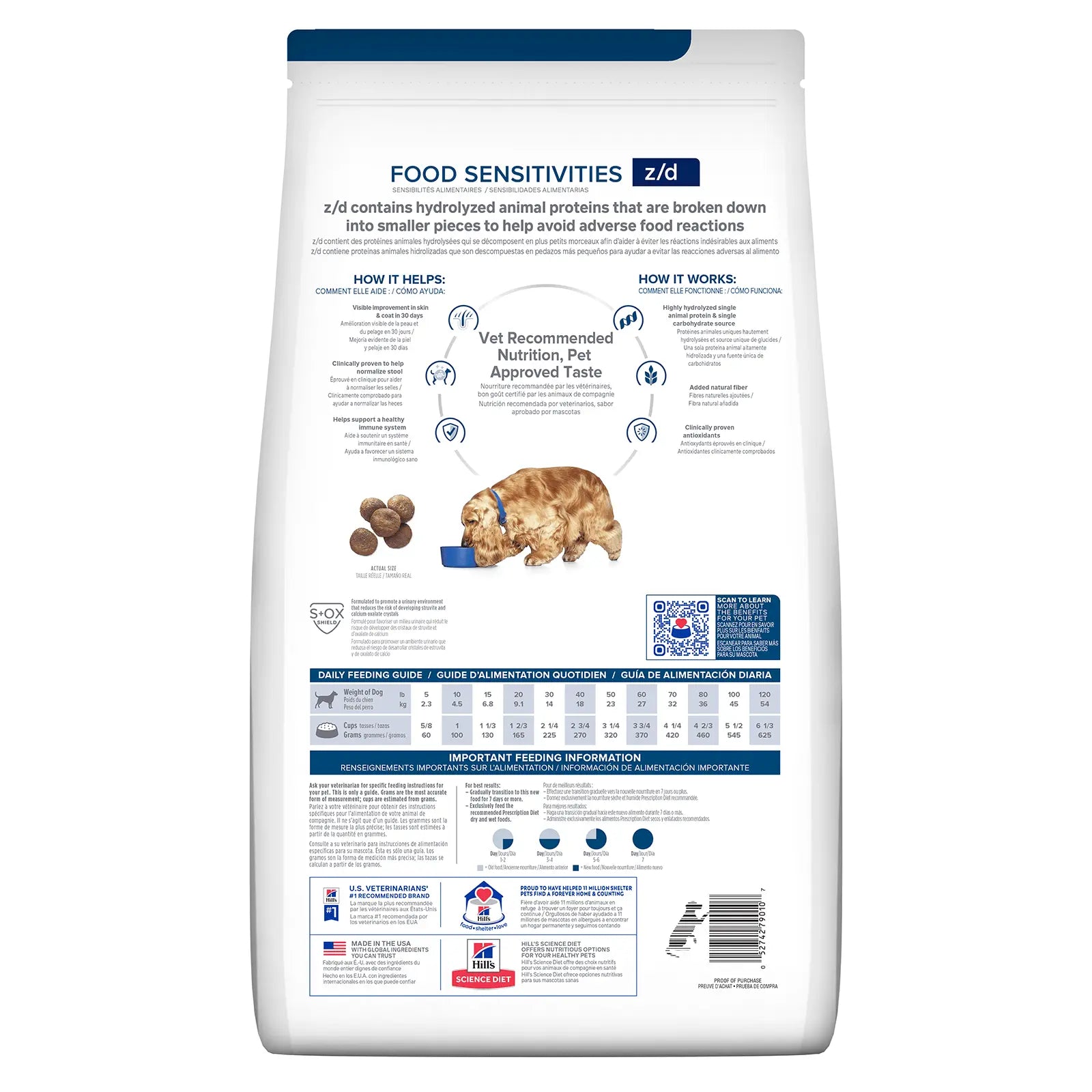Hill's Prescription Diet Dog Food z/d Skin/Food Sensitivities - Kellyville Pets