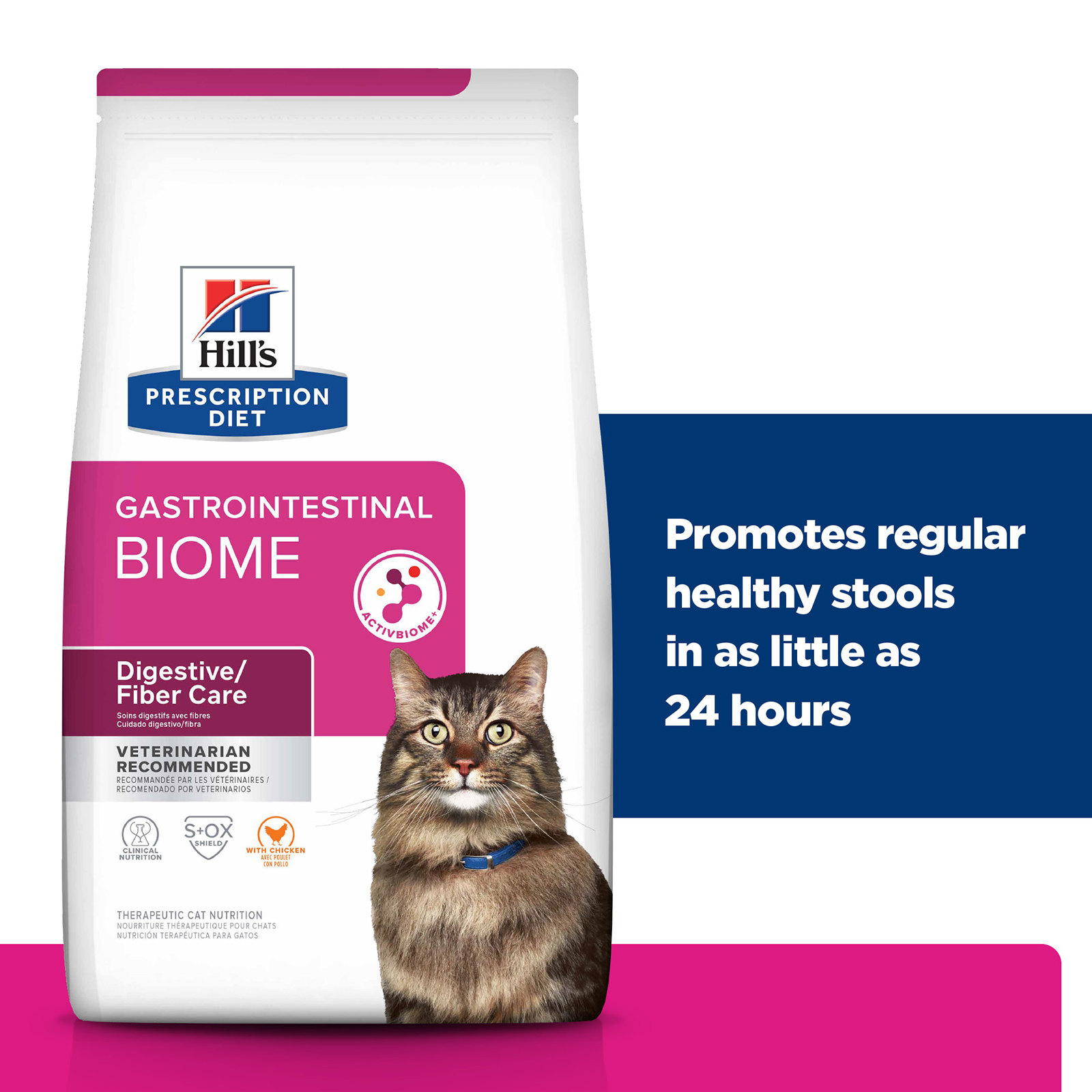 Hill's Prescription Diet Cat Food Gastrointestinal Biome Digestive/Fibre Care with Chicken
