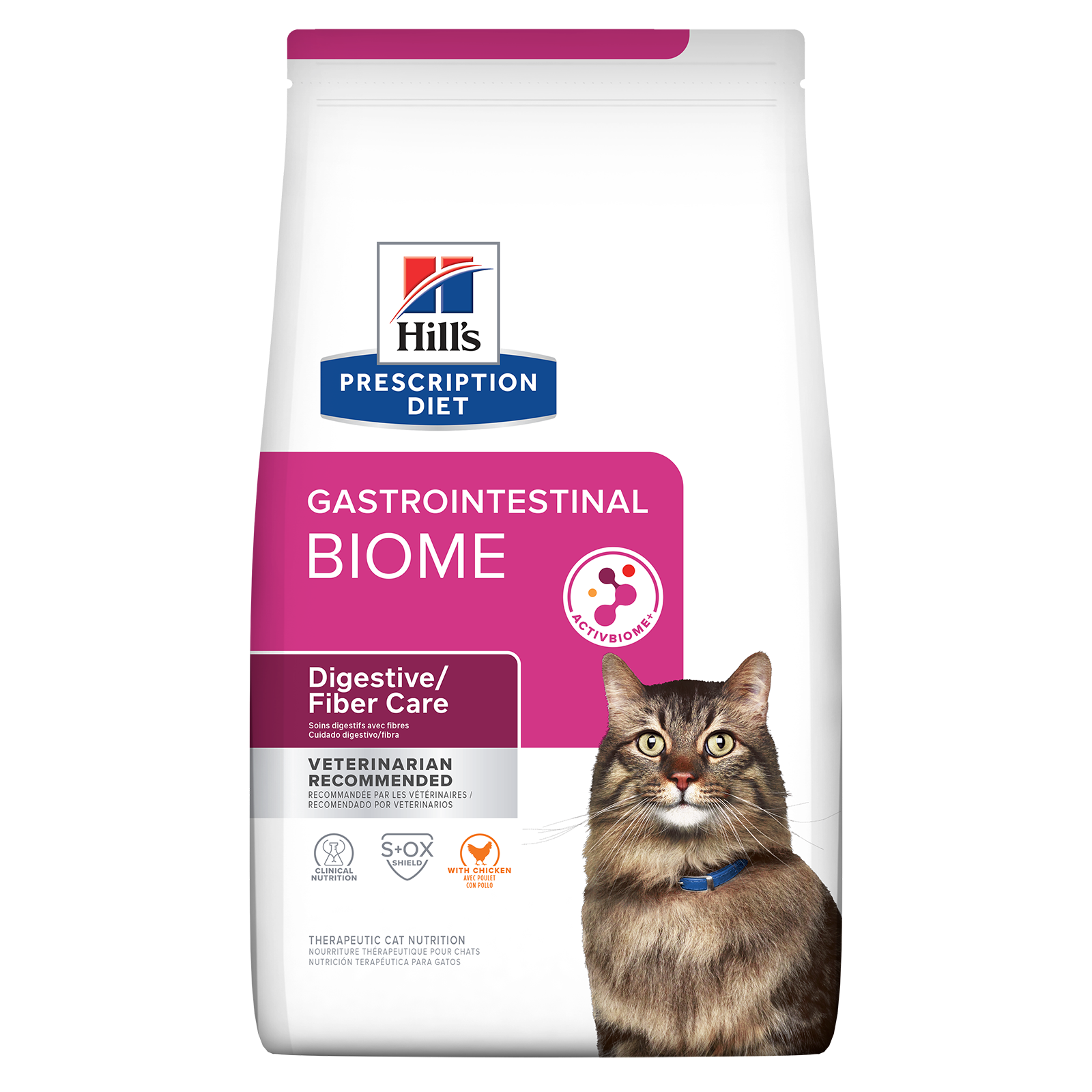 Hill's Prescription Diet Cat Food Gastrointestinal Biome Digestive/Fibre Care with Chicken