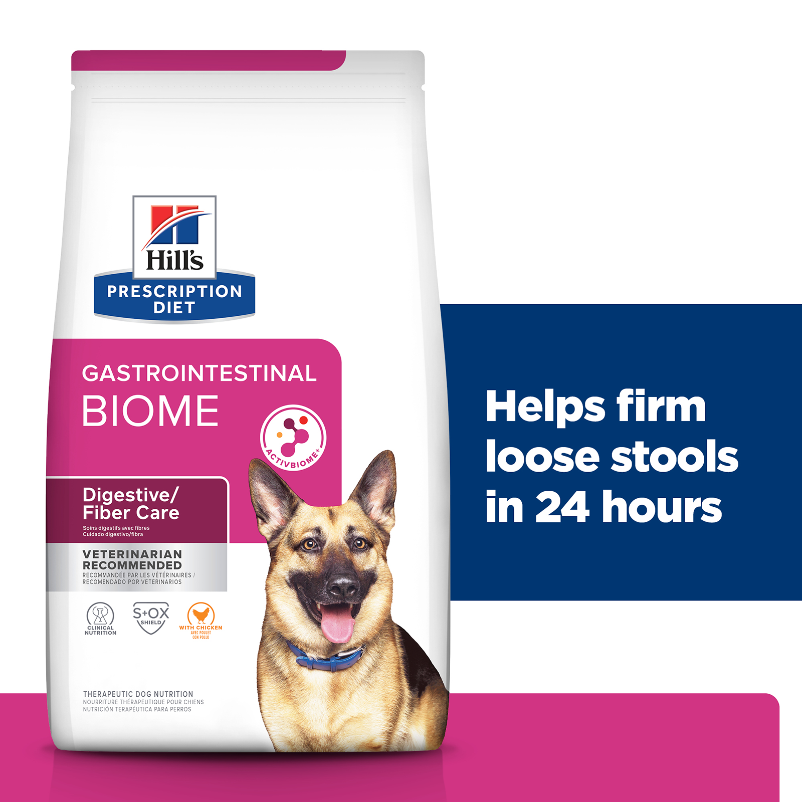 Hill's Prescription Diet Dog Food Gastrointestinal Biome Digestive/Fibre Care with Chicken