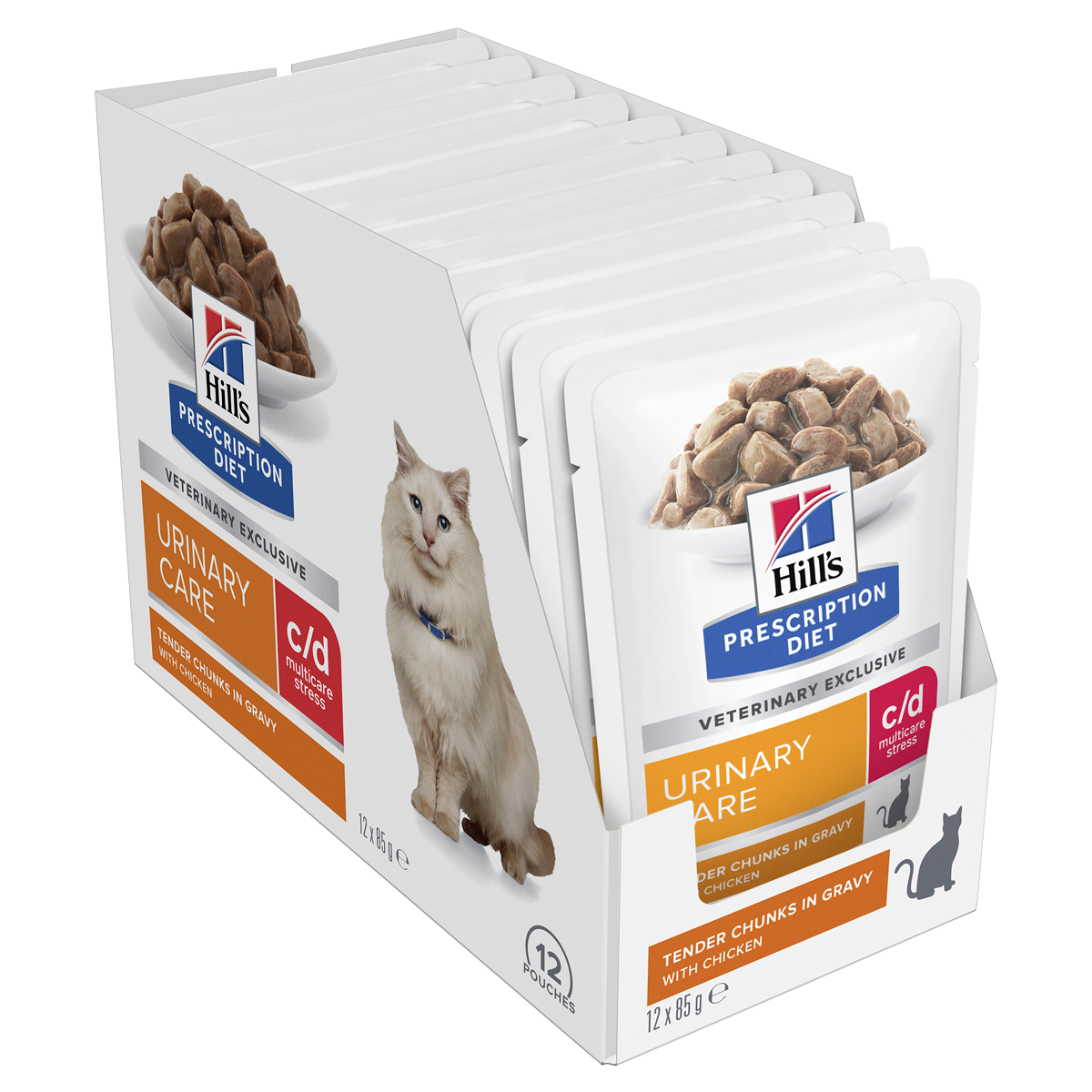Hill's Prescription Diet Cat Food Pouch c/d Multicare Urinary Stress