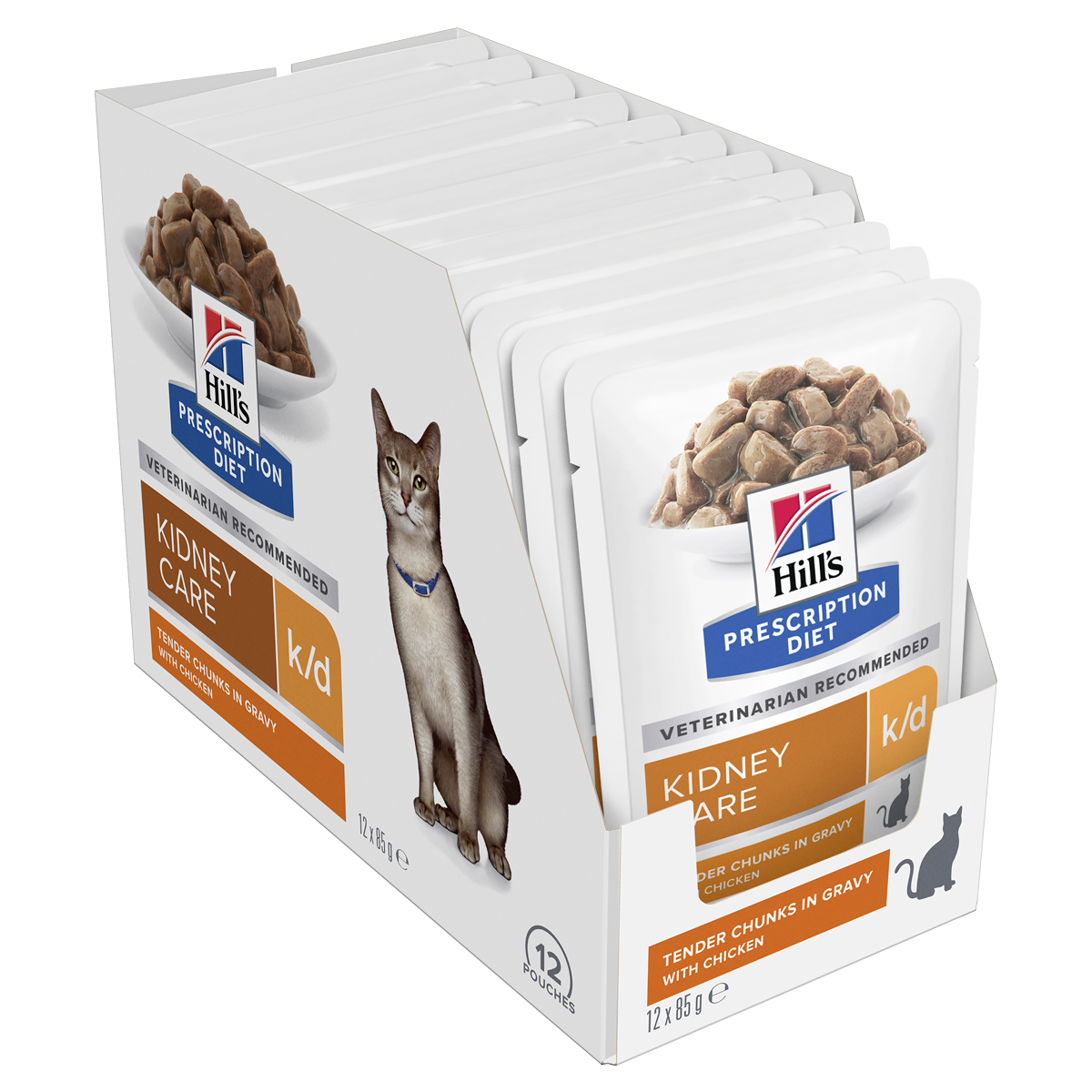 Hill's Prescription Diet Cat Food Pouch k/d Kidney Care with Chicken