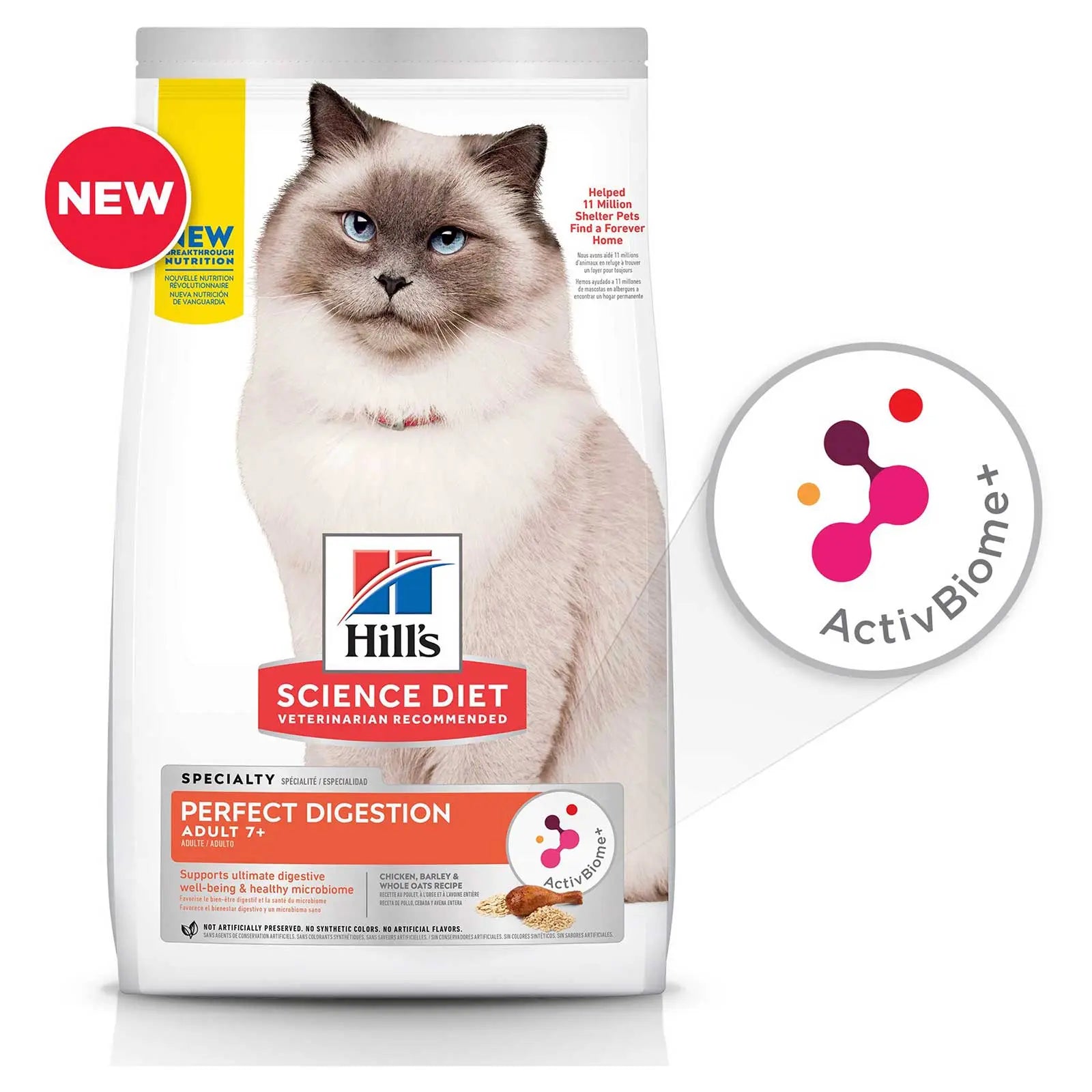 Hill's Science Diet Cat Food Adult 7+ Perfect Digestion - Kellyville Pets