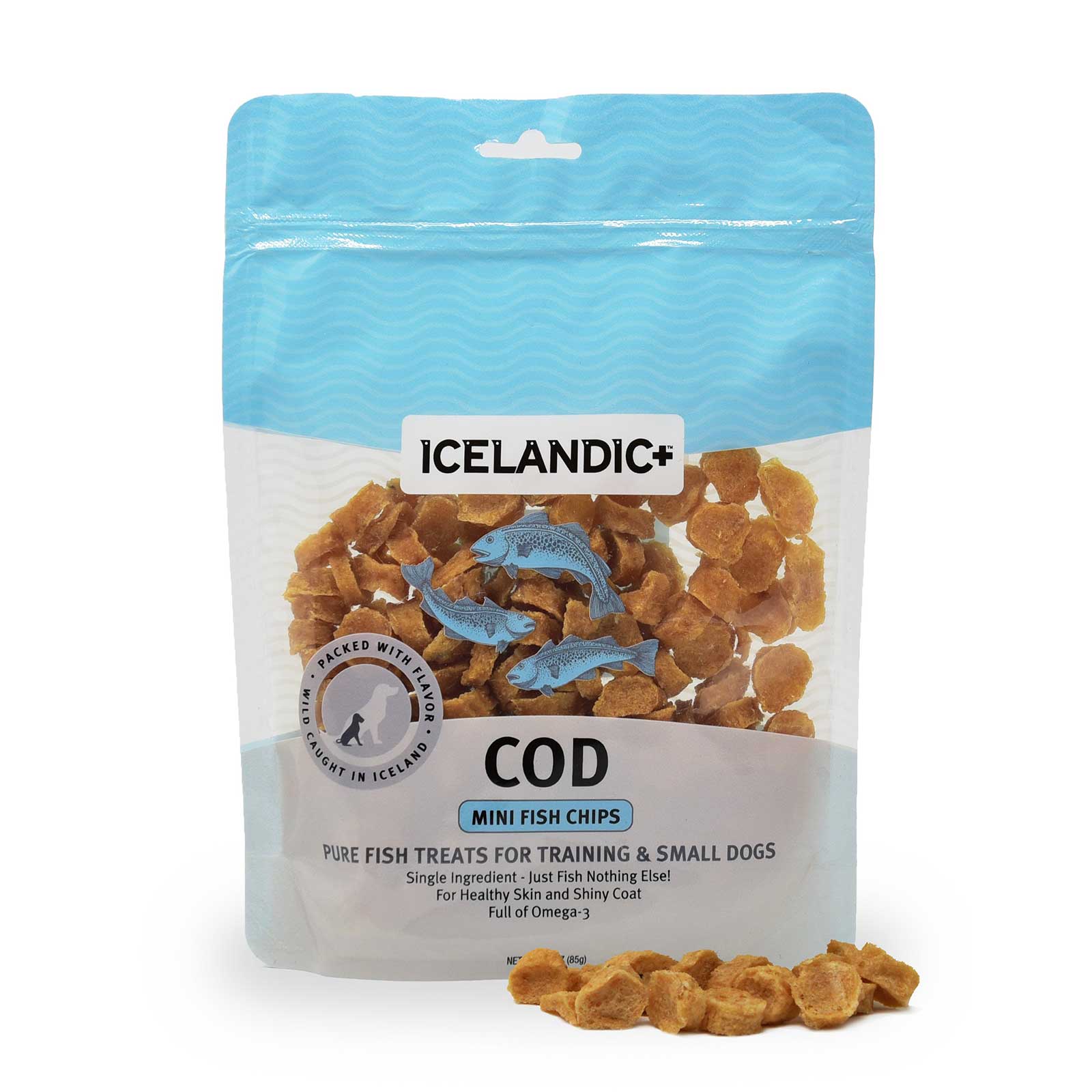 Icelandic Mini Cod Training Chips Dog Treats