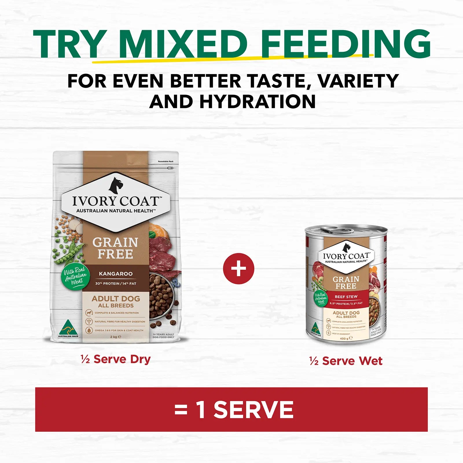 Ivory Coat Grain Free Dog Food Can Adult Beef Stew - Kellyville Pets