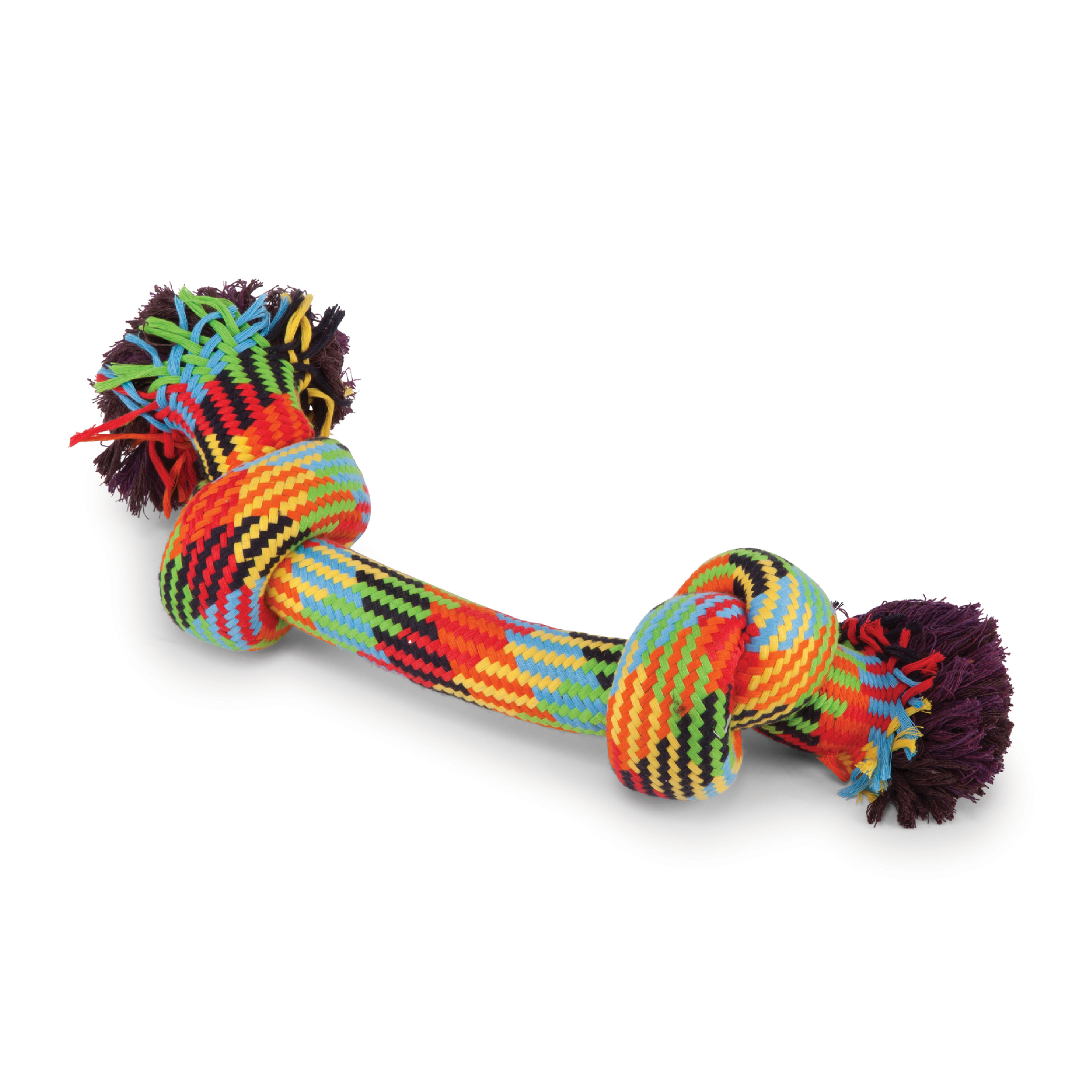 Kazoo Braided Rope Knot Bone Dog Toy