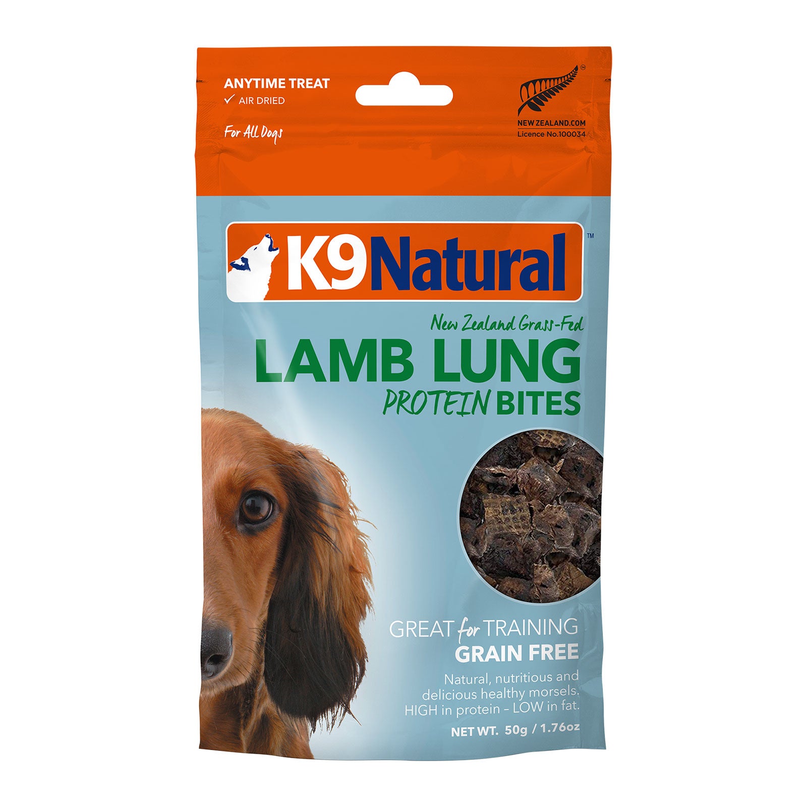 K9 Natural Lamb Lung Bites Dog Treat