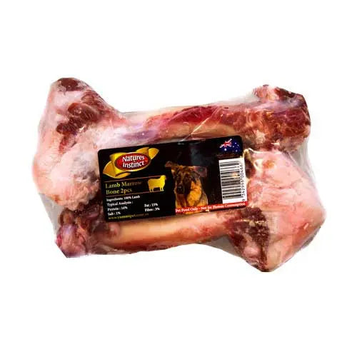 Natures Instinct Frozen Lamb Marrow Bone 2pk - Kellyville Pets