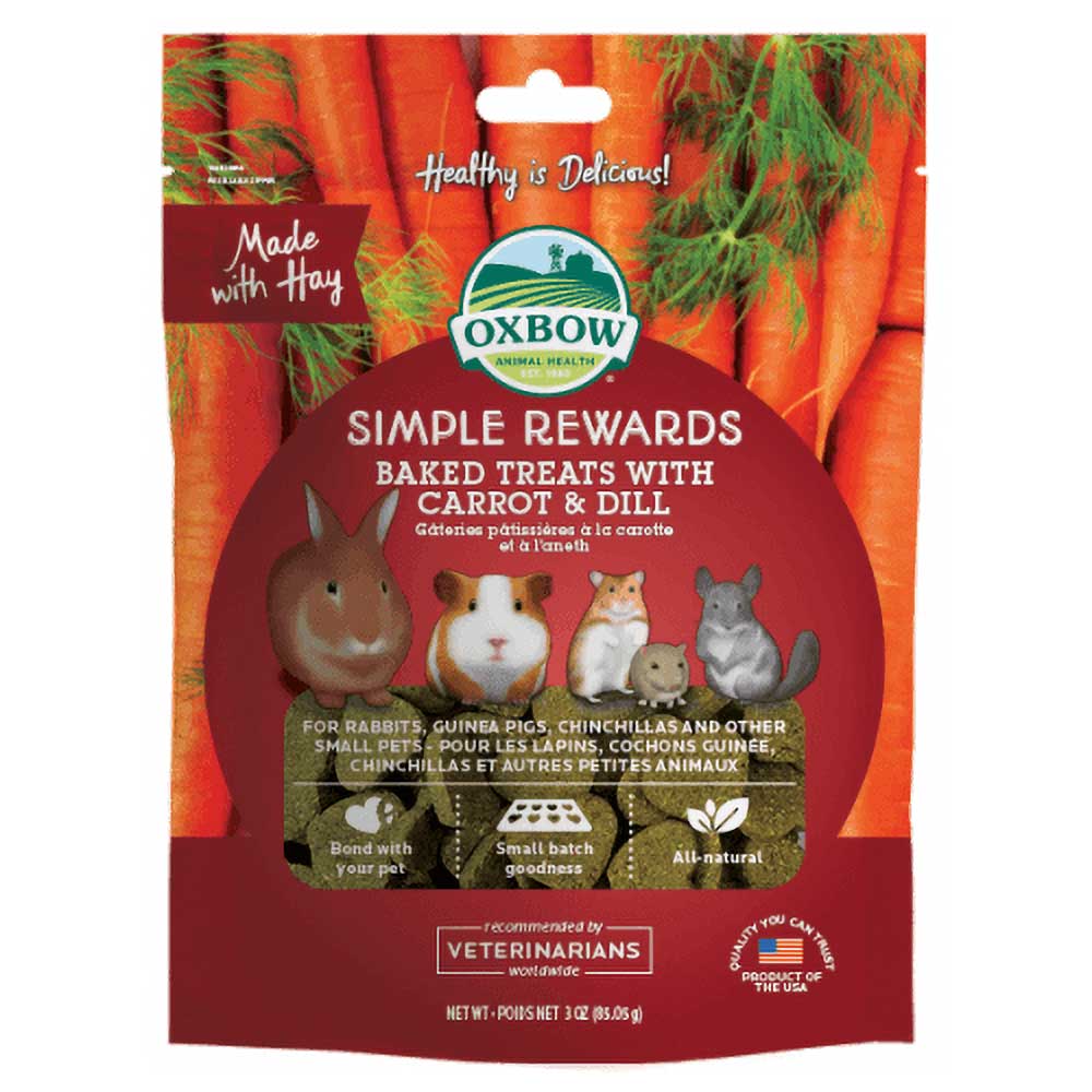 Oxbow Simple Rewards Timothy Treats Carrot & Dill
