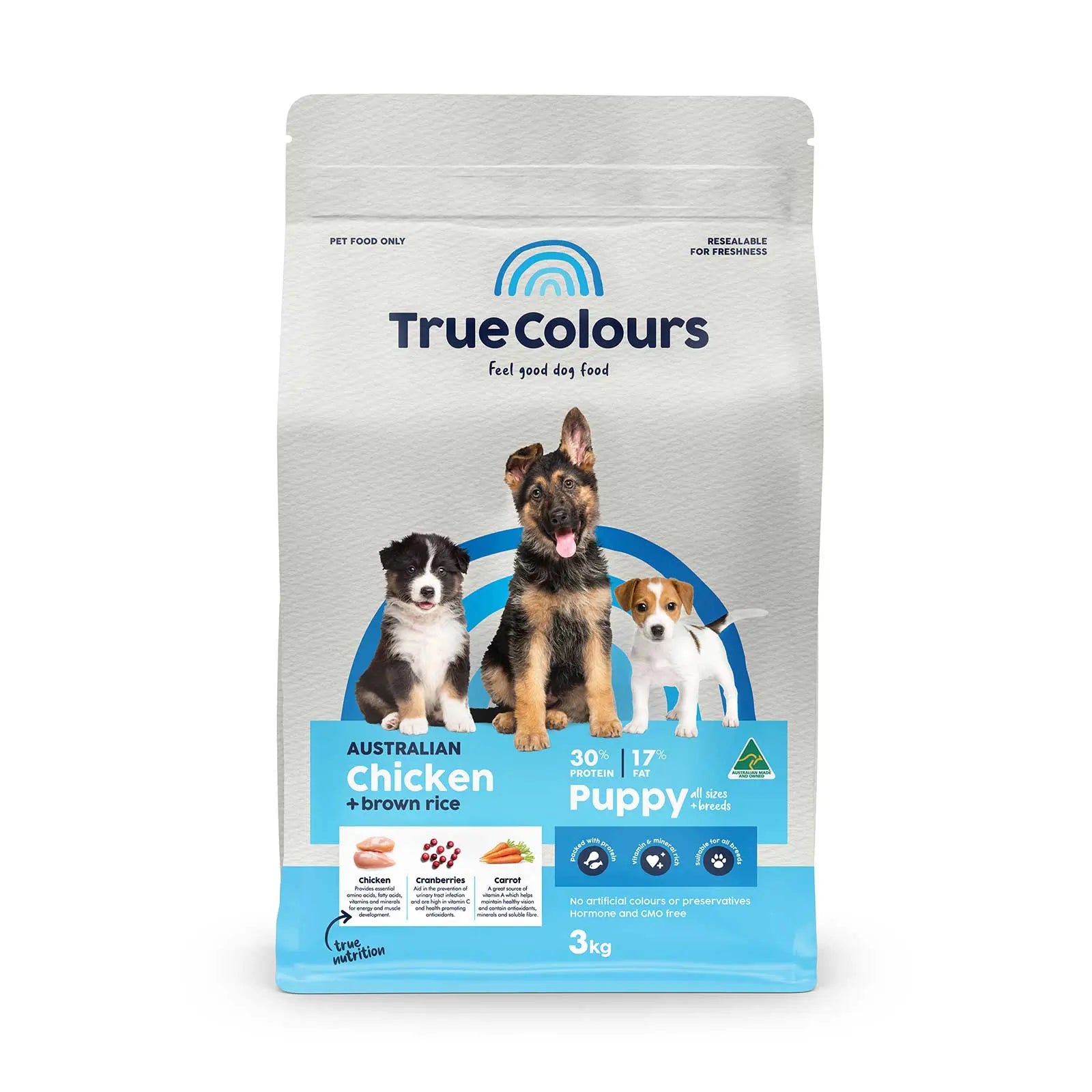 True Colours Dog Food Puppy Chicken & Rice - Kellyville Pets