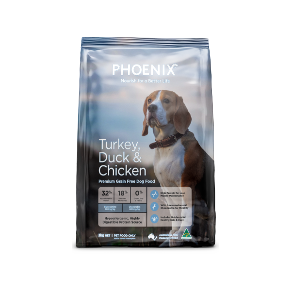 Phoenix Dog Food Adult Turkey, Duck & Chicken