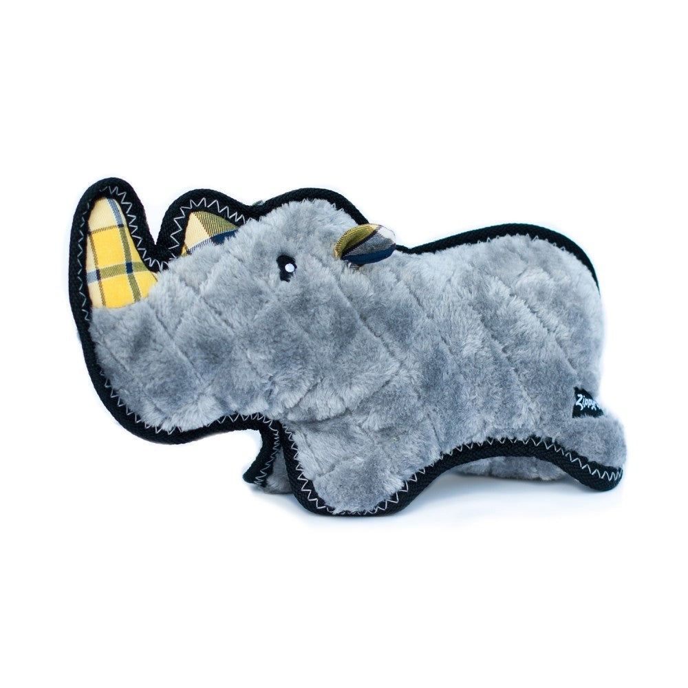 Zippy Paws Grunterz Ronny Rhino Dog Toy