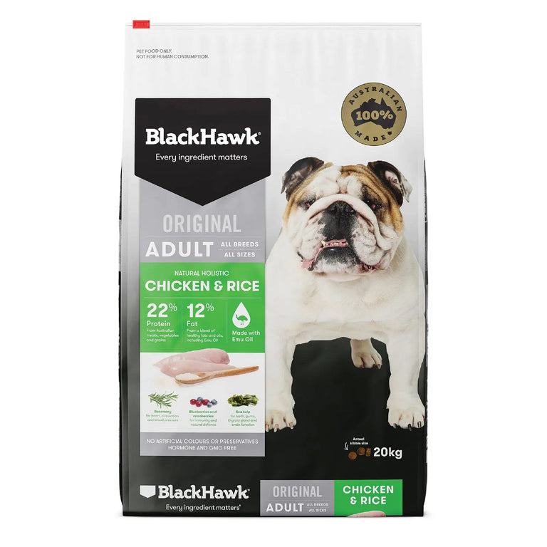Black Hawk Dog Food Adult Chicken & Rice - Kellyville Pets