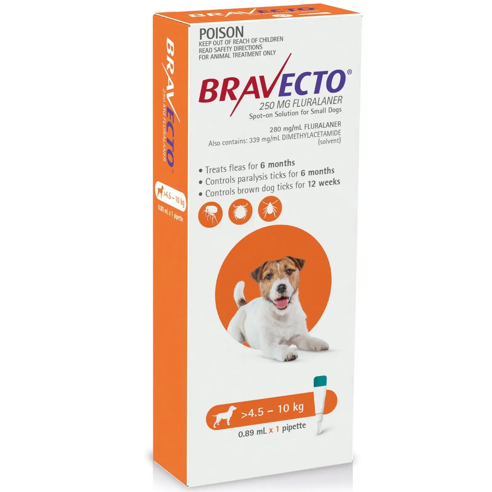 Bravecto Dog Spot On Flea & Tick Treatment - Kellyville Pets