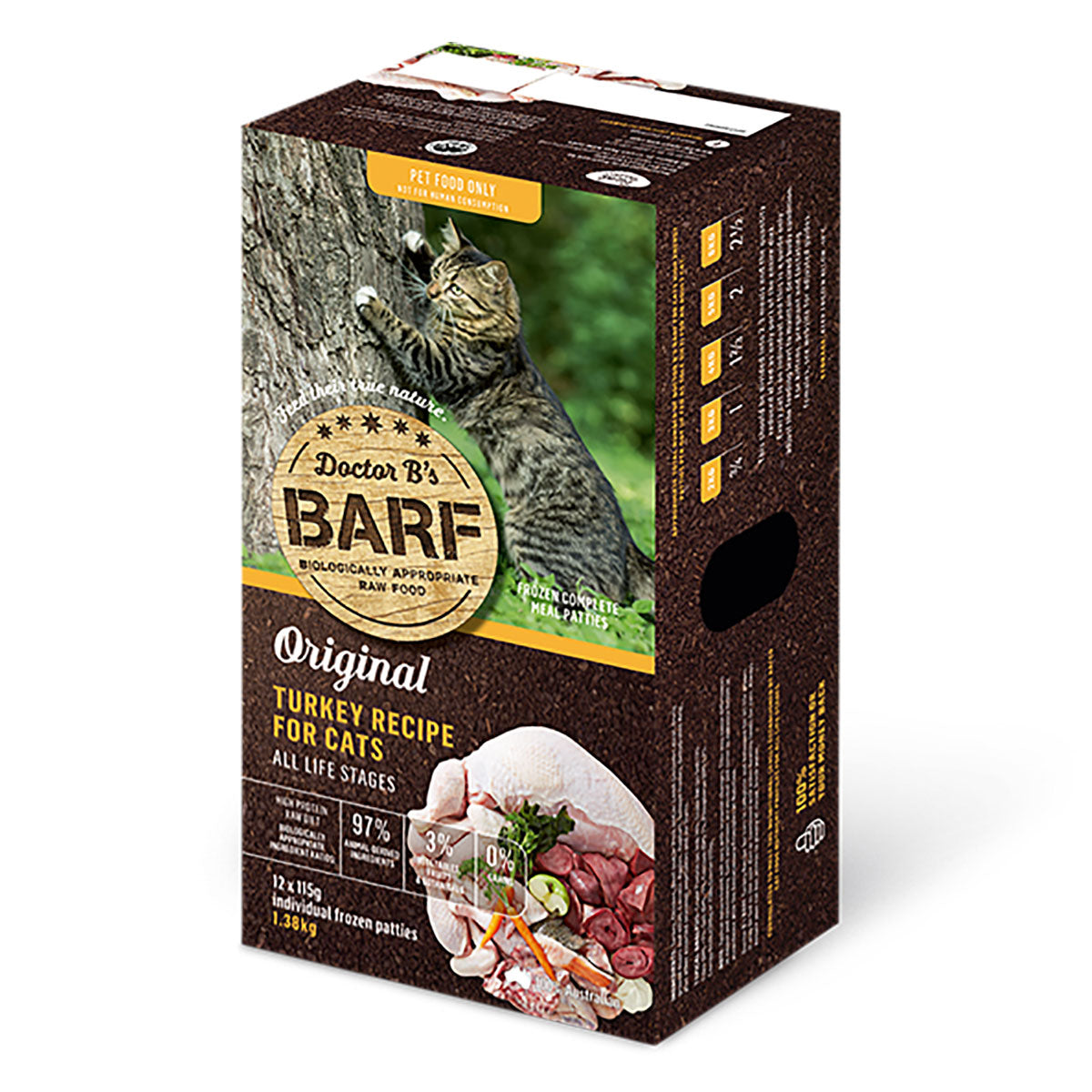 Doctor B's Barf Raw Cat Food Turkey