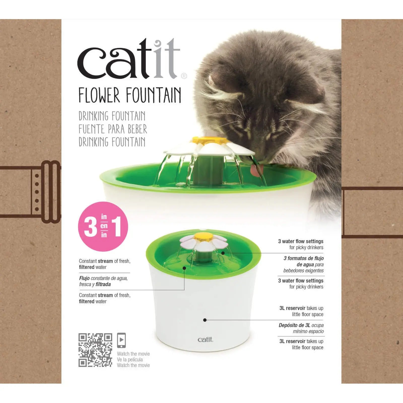 Catit Flower Water Fountain - Kellyville Pets