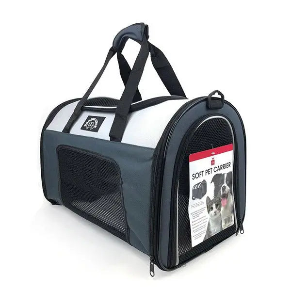 Collapsible Soft Dog Carrier Charcoal - Main Image