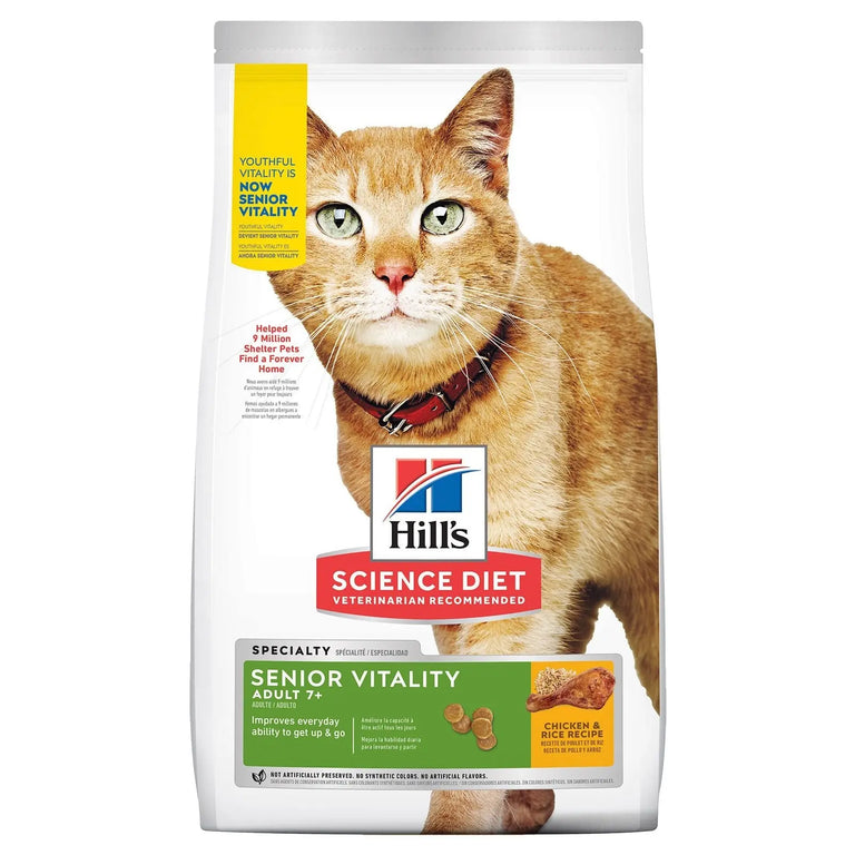 Hill's Science Diet Cat Food Adult 7+ Senior Vitality - Kellyville Pets