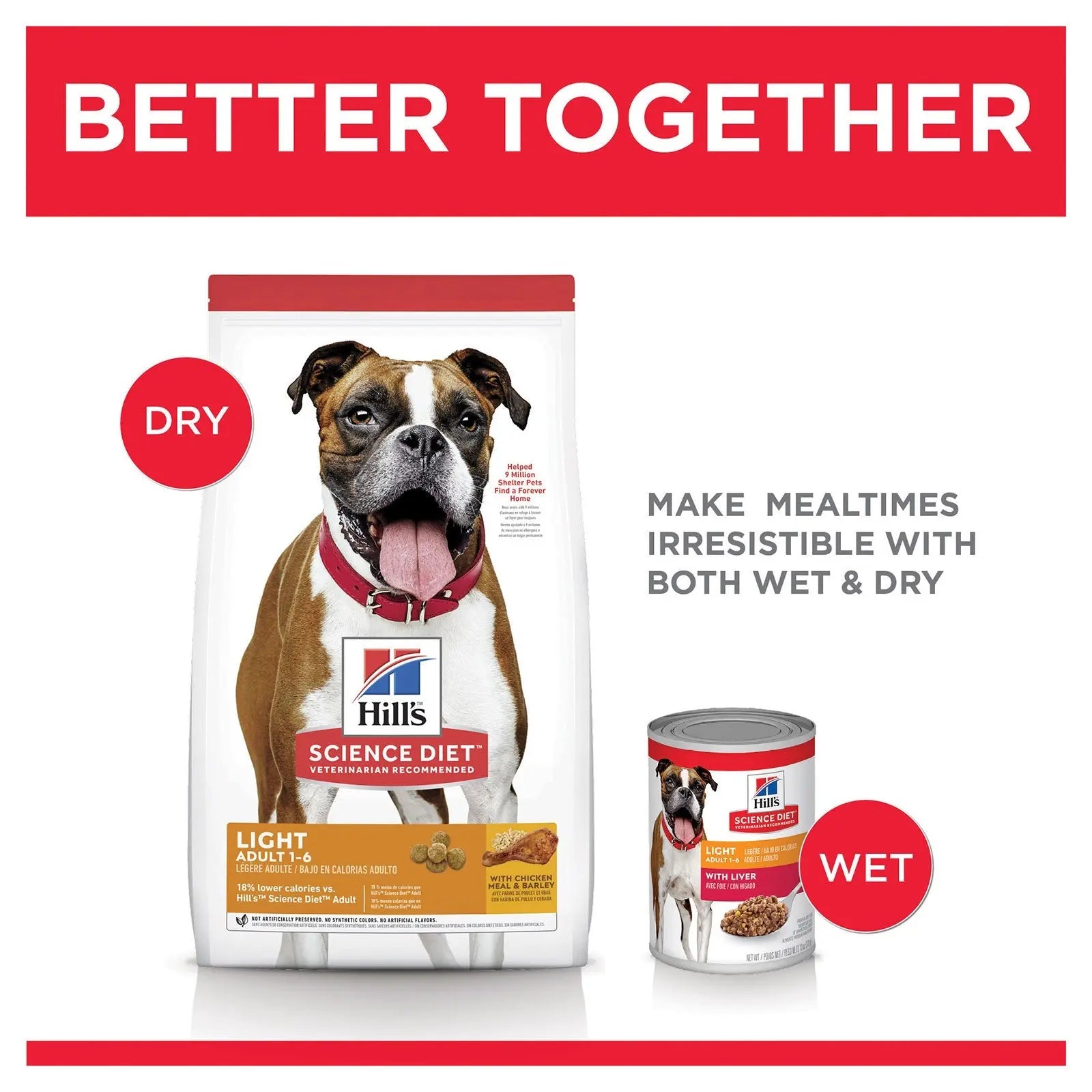 Hill's Science Diet Dog Food Adult Light - Kellyville Pets